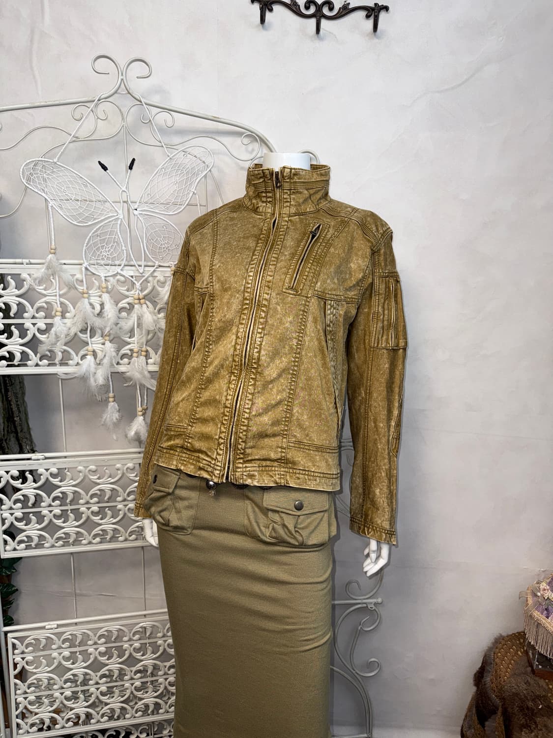 Next workerz X Field core beige biker jk 상품이미지6