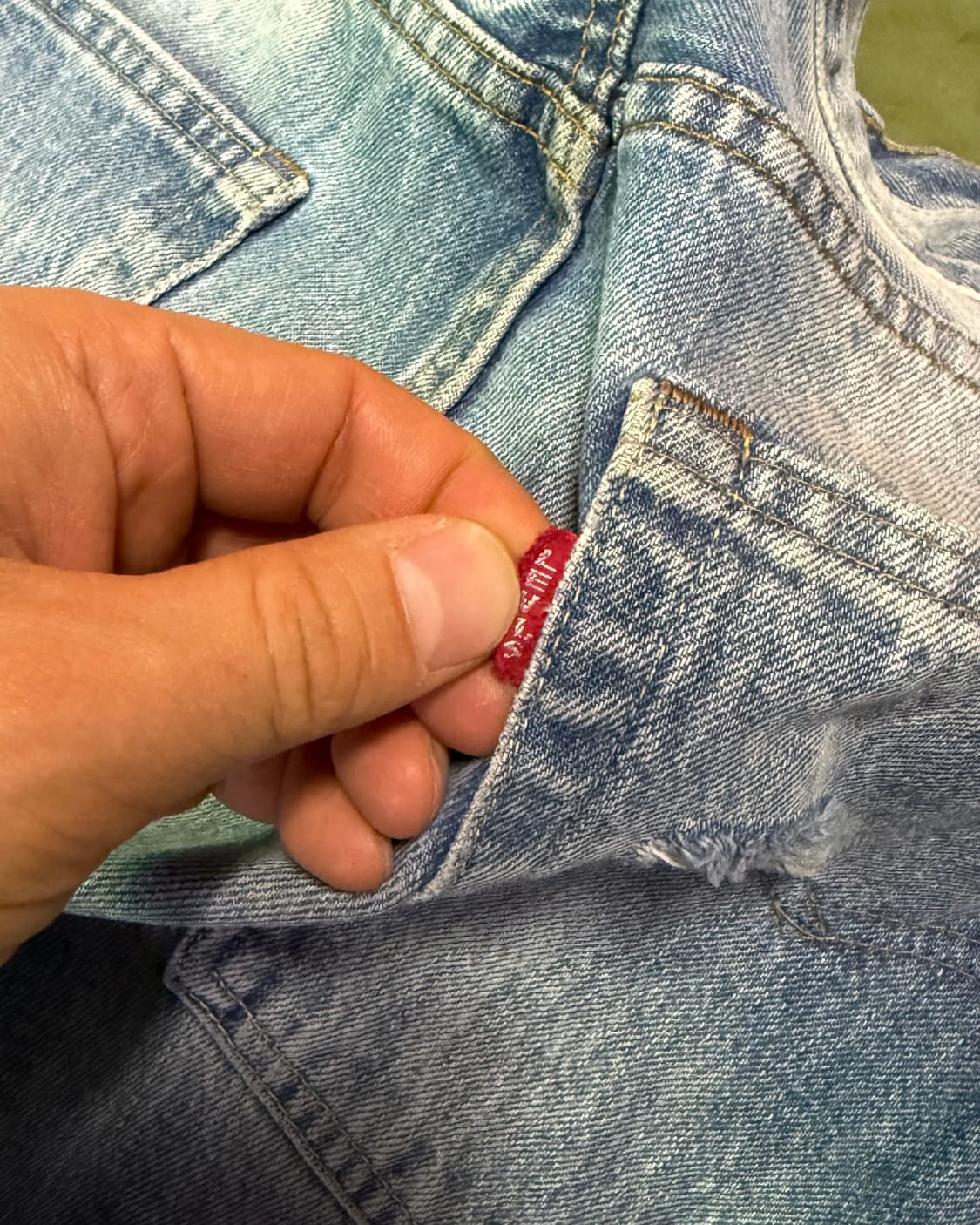 LVC 66501 스트레이트 핏 데님 팬츠 34 상품이미지6