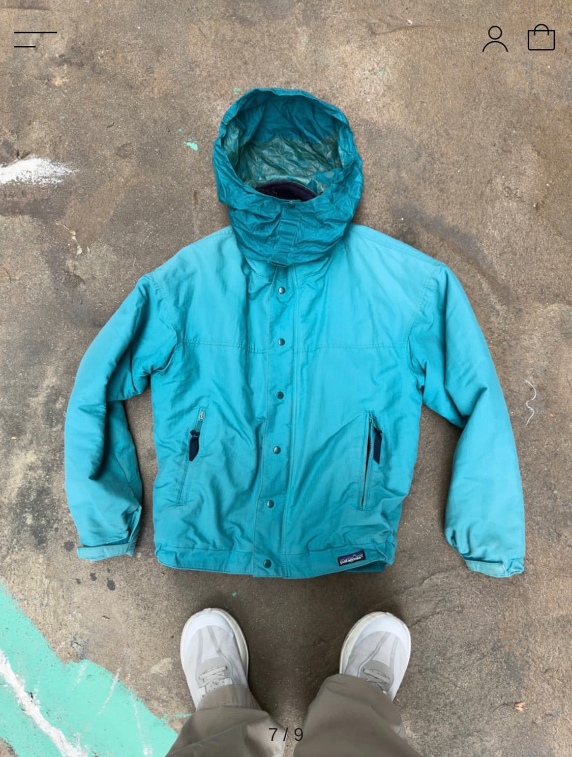 파타고니아 80‘s 마운틴 쉘 봄버 빈티지 S사이즈 상품이미지4