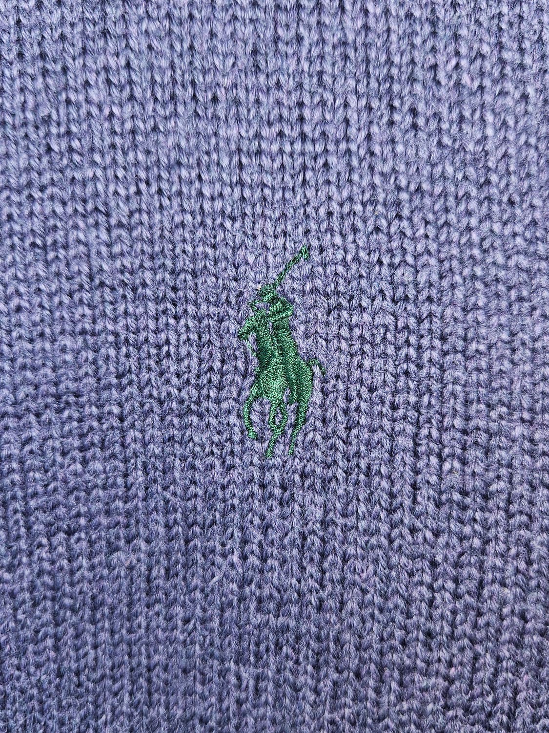 폴로 랄프로렌 퍼플 니트 하프집업 반집업 95 상품이미지3