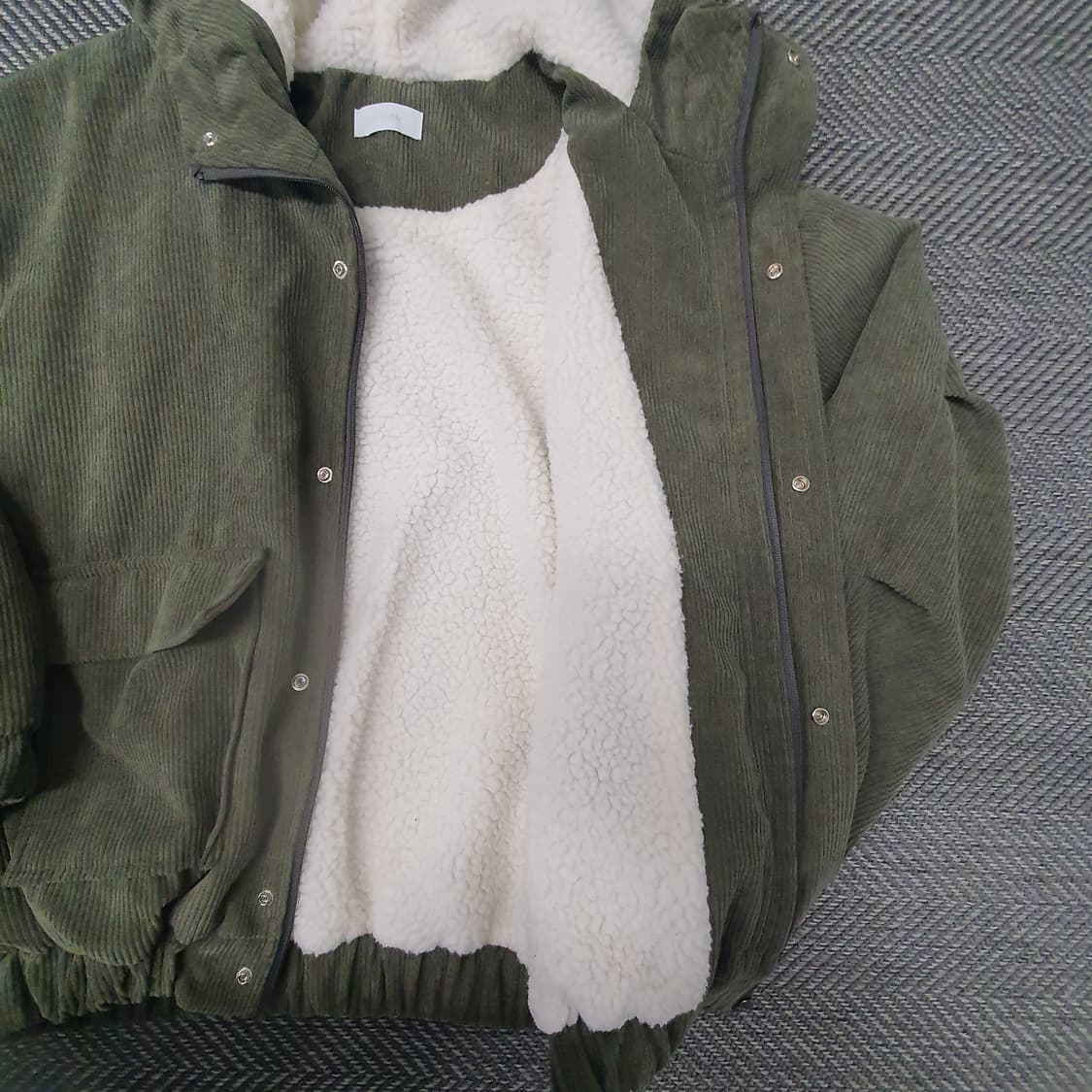 심플한 양털 골덴 후드잠바 남자105 상품이미지8