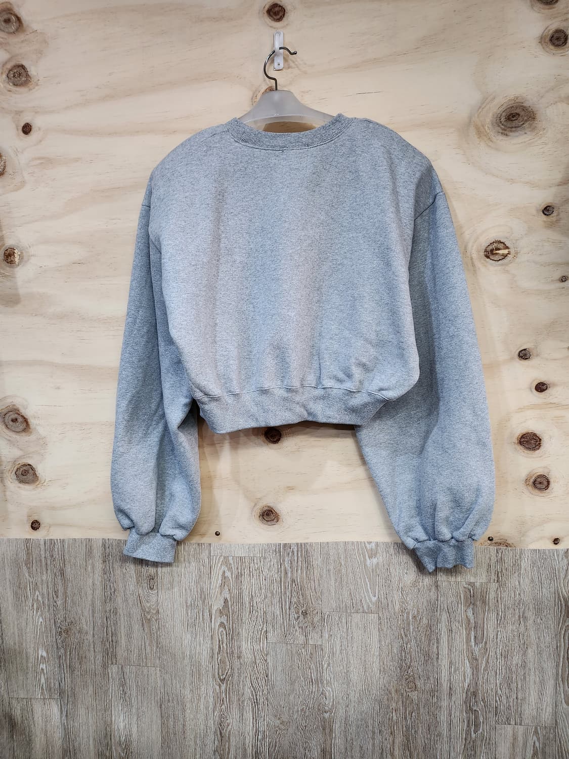 636) 여성 기모 크롭 맨투맨 상품이미지2