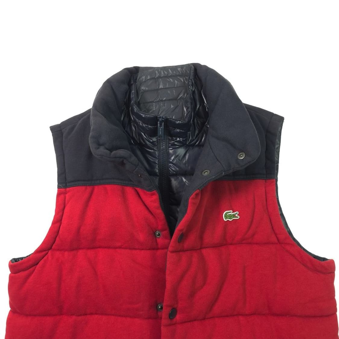라코스테 투톤 배색 코튼 패딩 조끼 48 상품이미지4