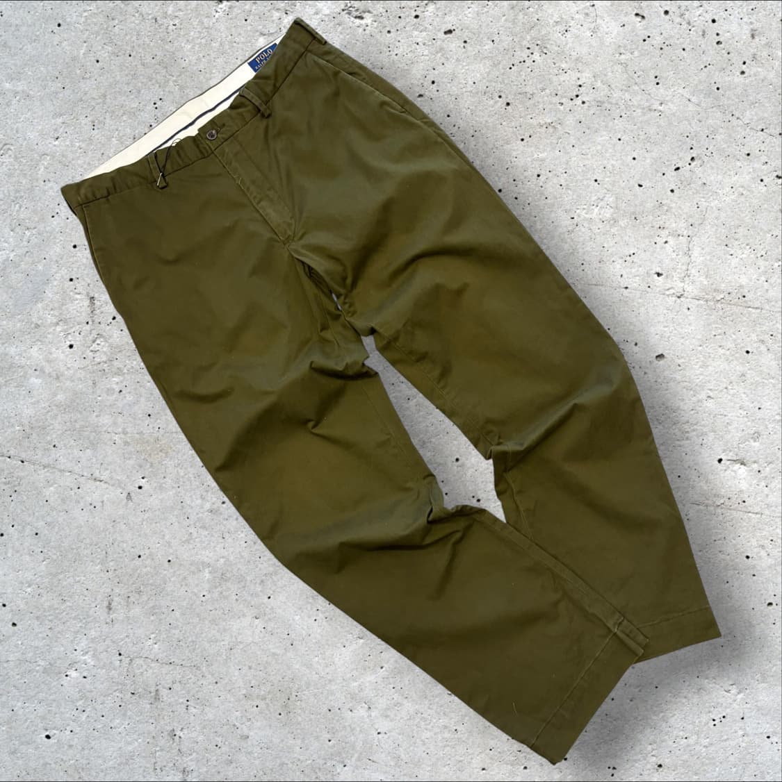 [34x32] 폴로 랄프로렌 카키색 바지 코튼 팬츠 D400 상품이미지2