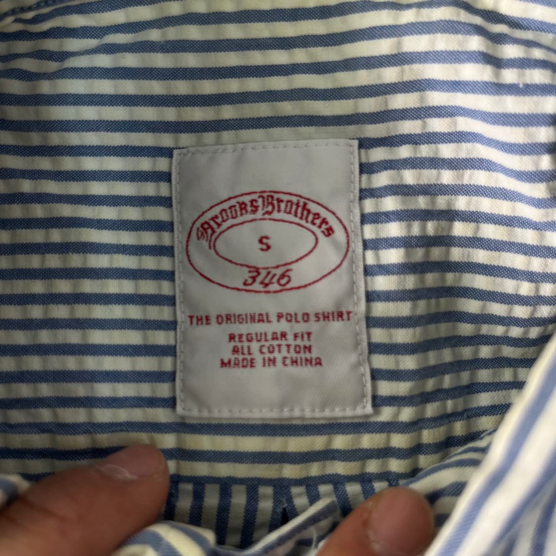 100 브룩스 브라더스 시어서커 스트라이프 셔츠 상품이미지3