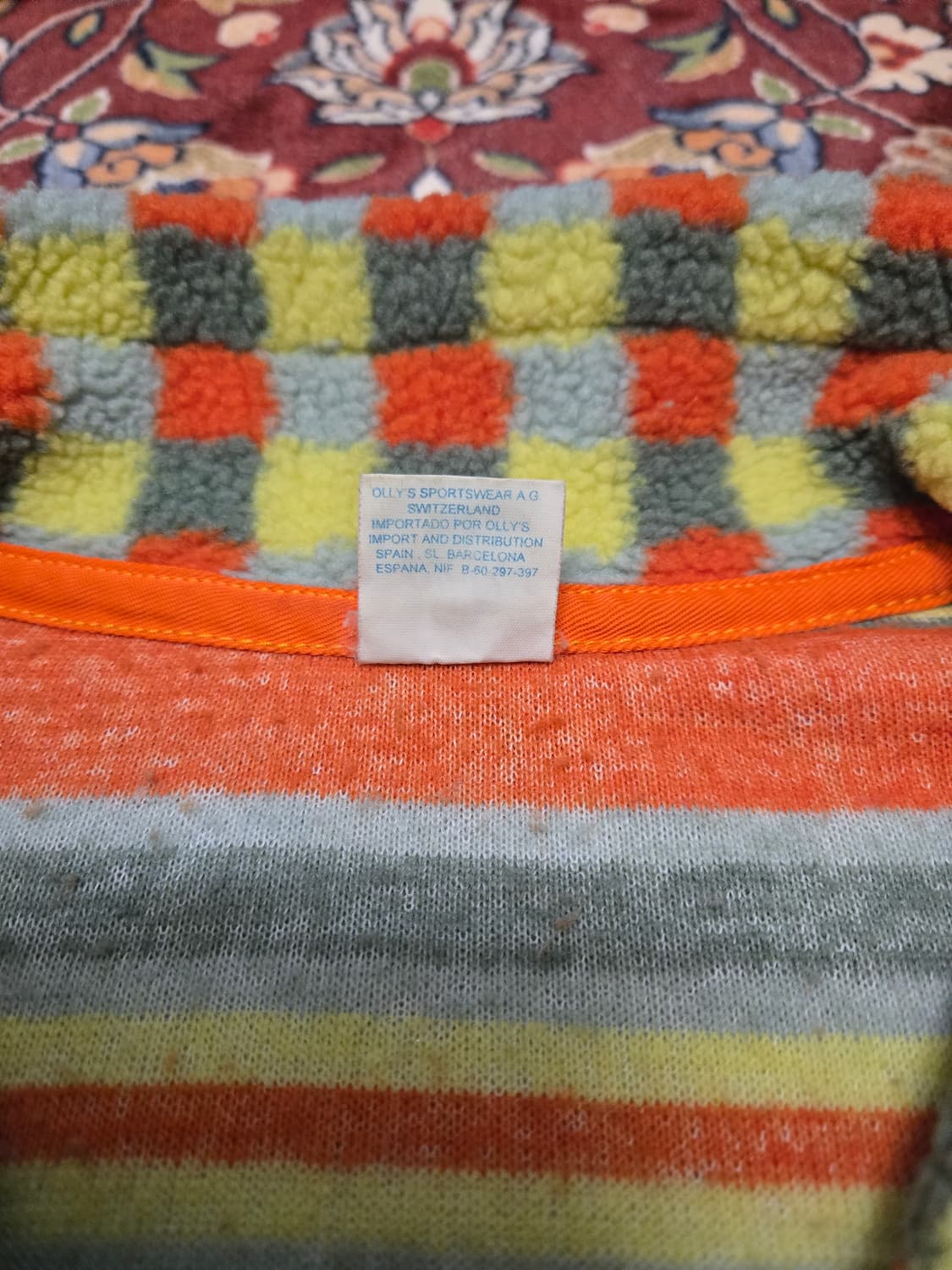 [Oilily] 오일릴리 유니크 패턴 아노락 후리스 하프 집업 상품이미지3