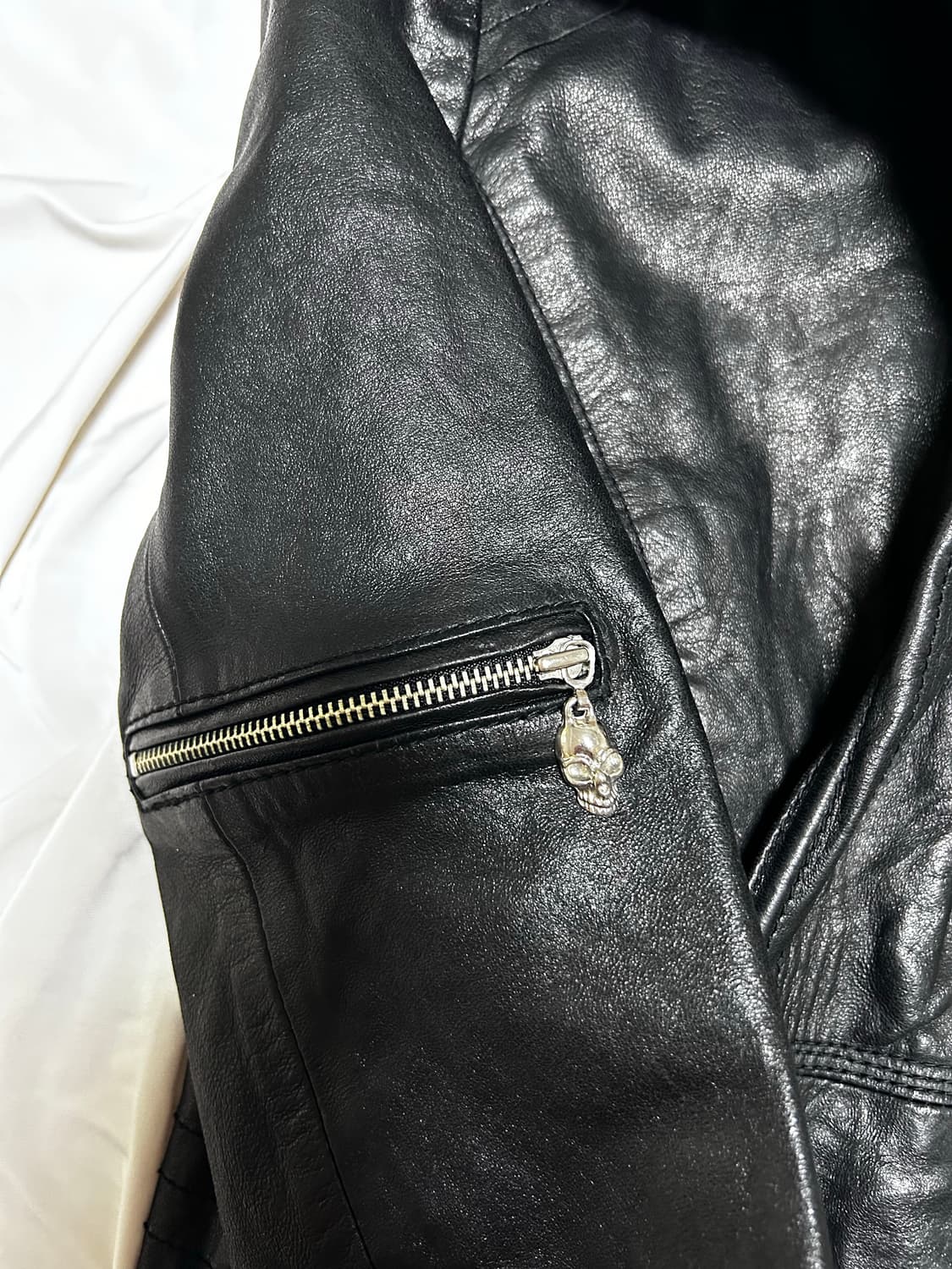 Italian Wizard Hooded Leather Jacket 상품이미지8