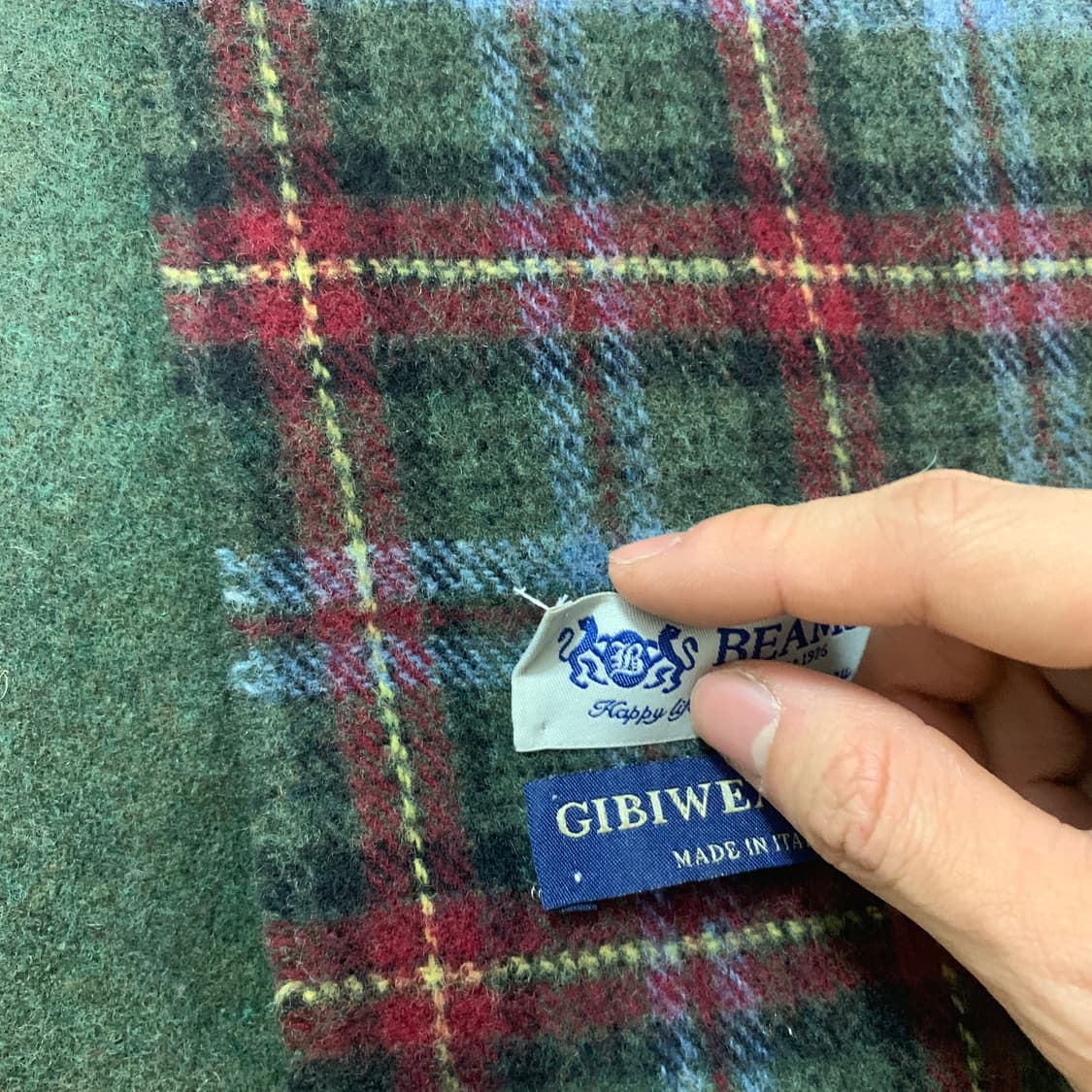 Beams x gibiwear 빔즈 양면 머플러 상품이미지3