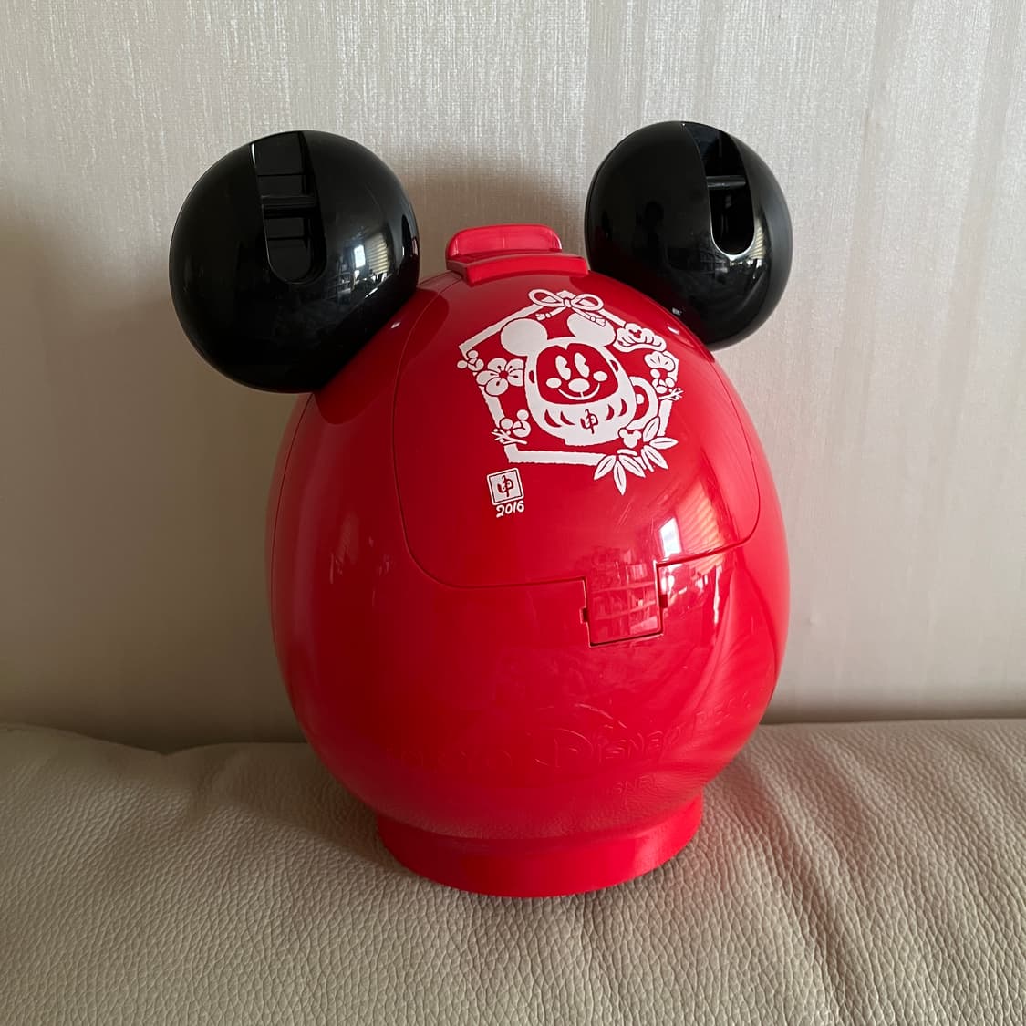 도쿄디즈니리조트 2016년 한정판 다루마 미키마우스 팝콘통 상품이미지2
