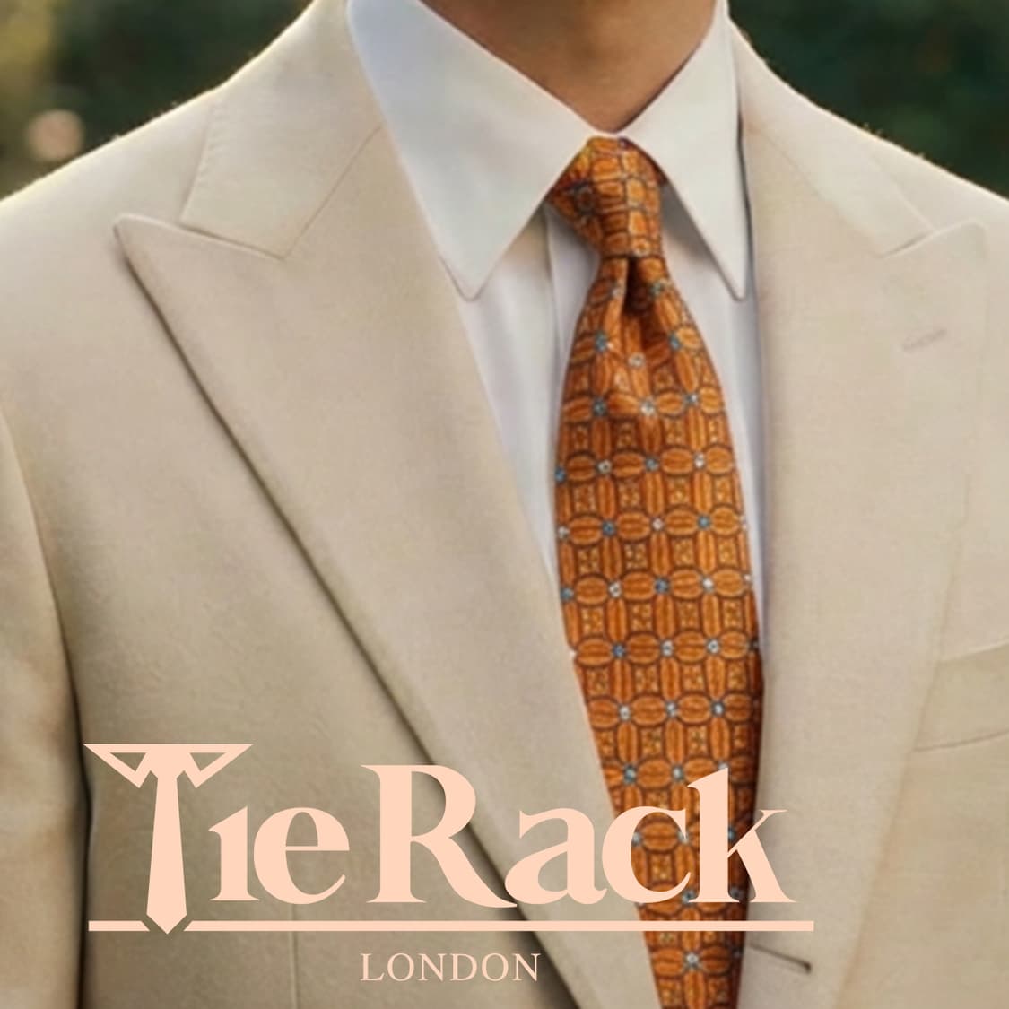 타이랙 실크 골드 기하 패턴 넥타이 9.6cm A+등급 A19853
 상품이미지1