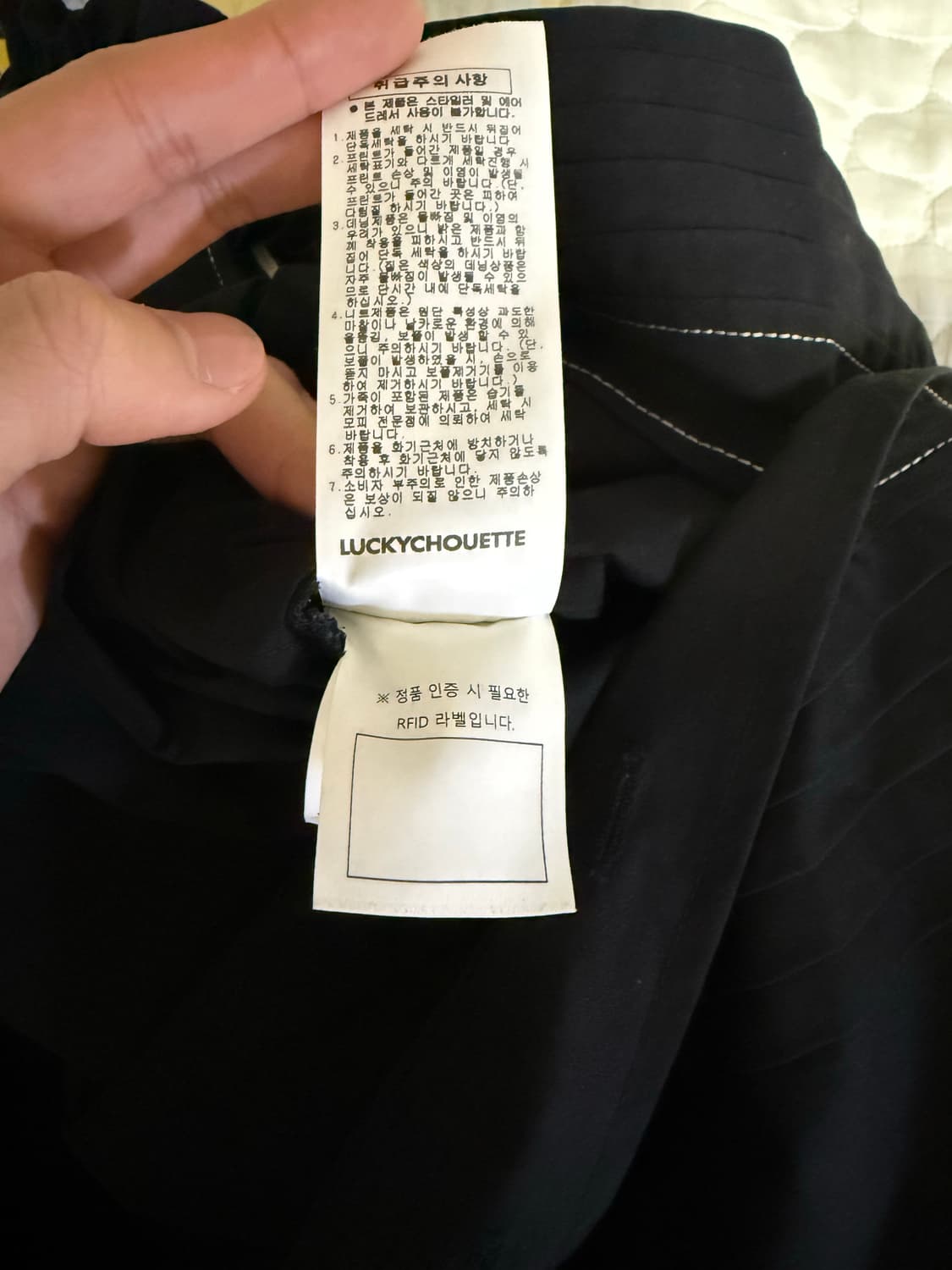 블랙 코튼 반팔 프릴카라 원피스 상품이미지5