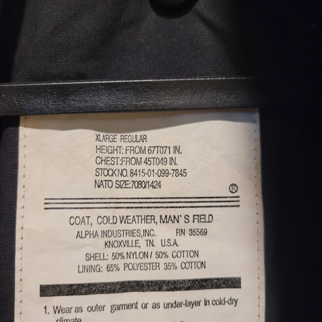 알파인더스트리 M-65 필드자켓 XL 상품이미지6