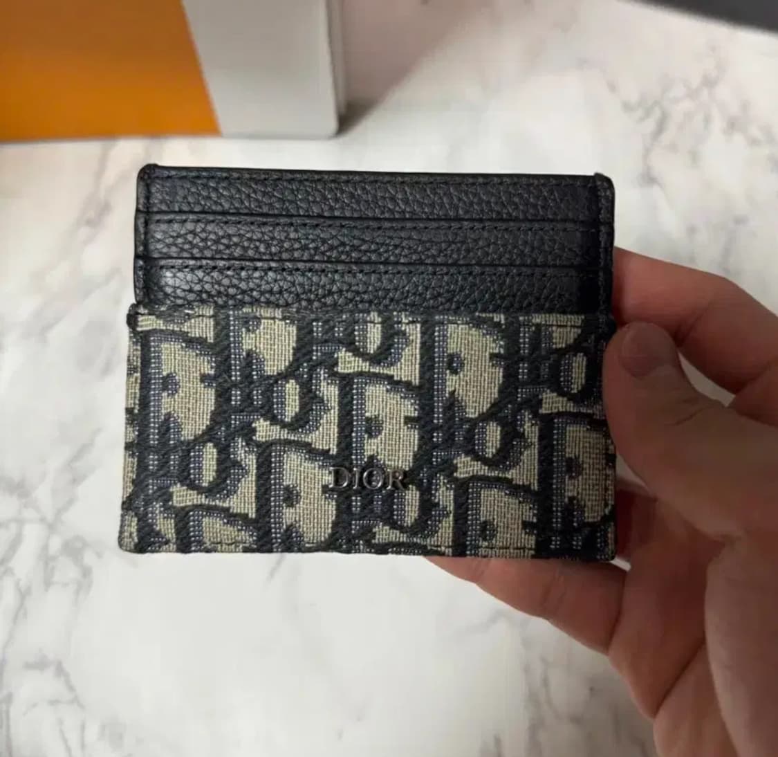 [S+급] 디올 오블리크 자카드 카드지갑 베이지 상품이미지1