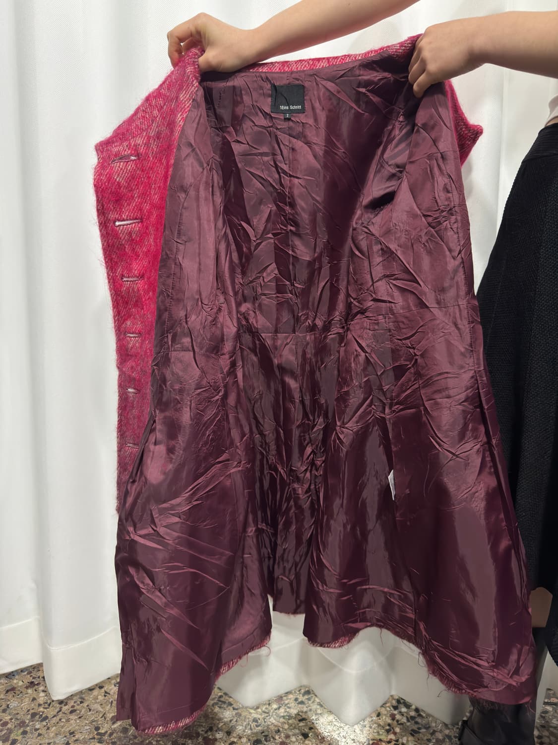 1eins schritt gradation pink wool coat 상품이미지8