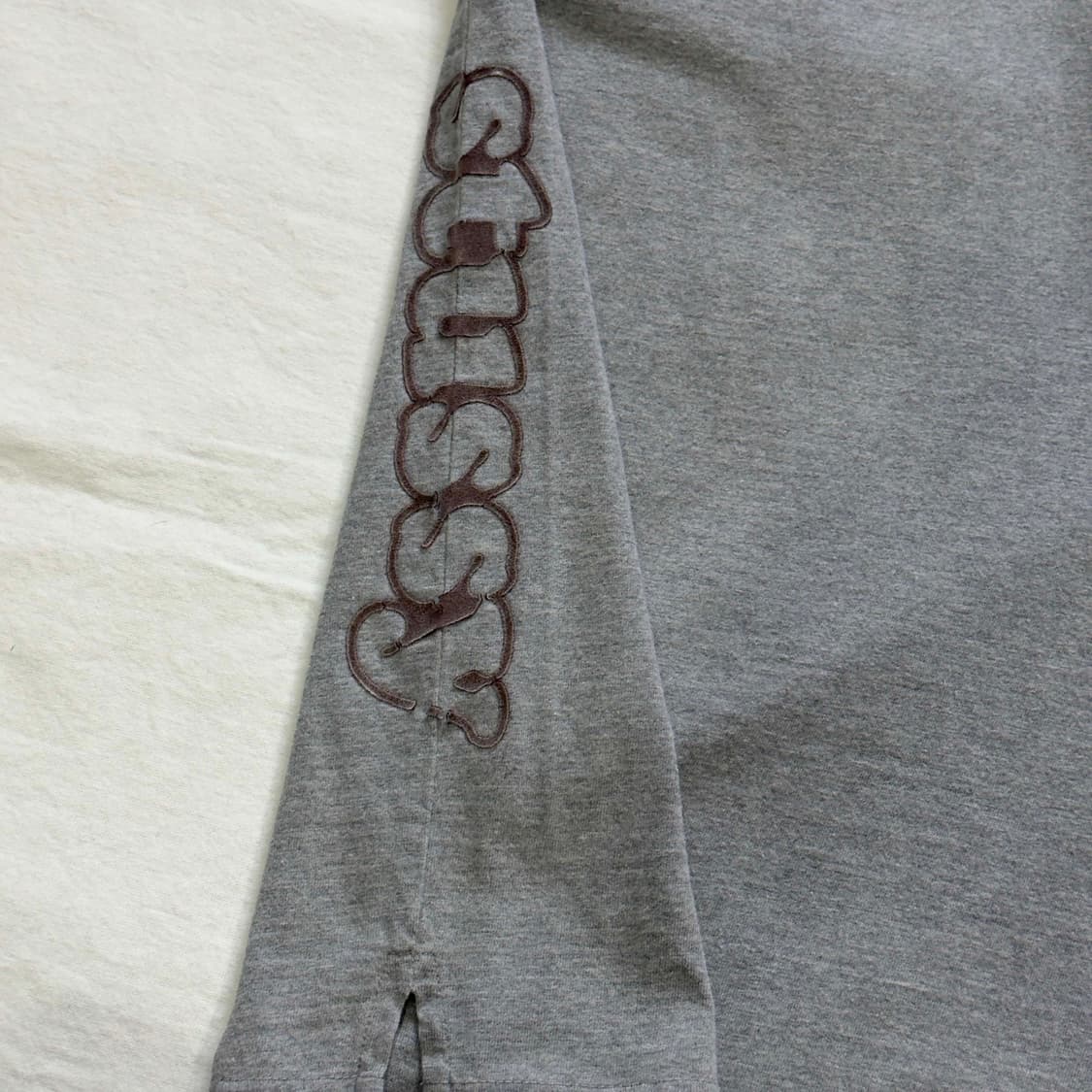 90s 올드 스투시 하프 버튼 반팔 티셔츠 상품이미지4