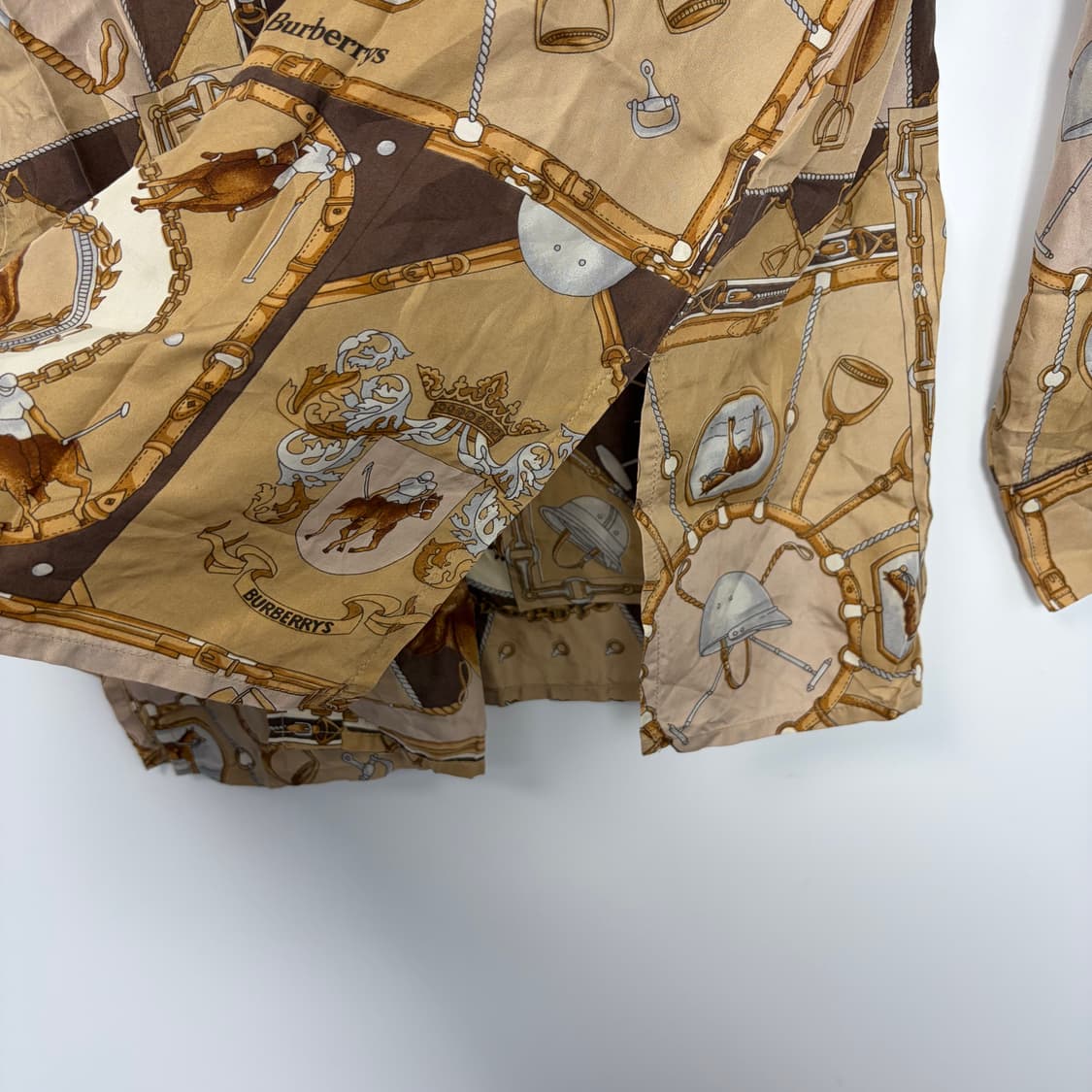 버버리 패턴 실크 셔츠 상품이미지6