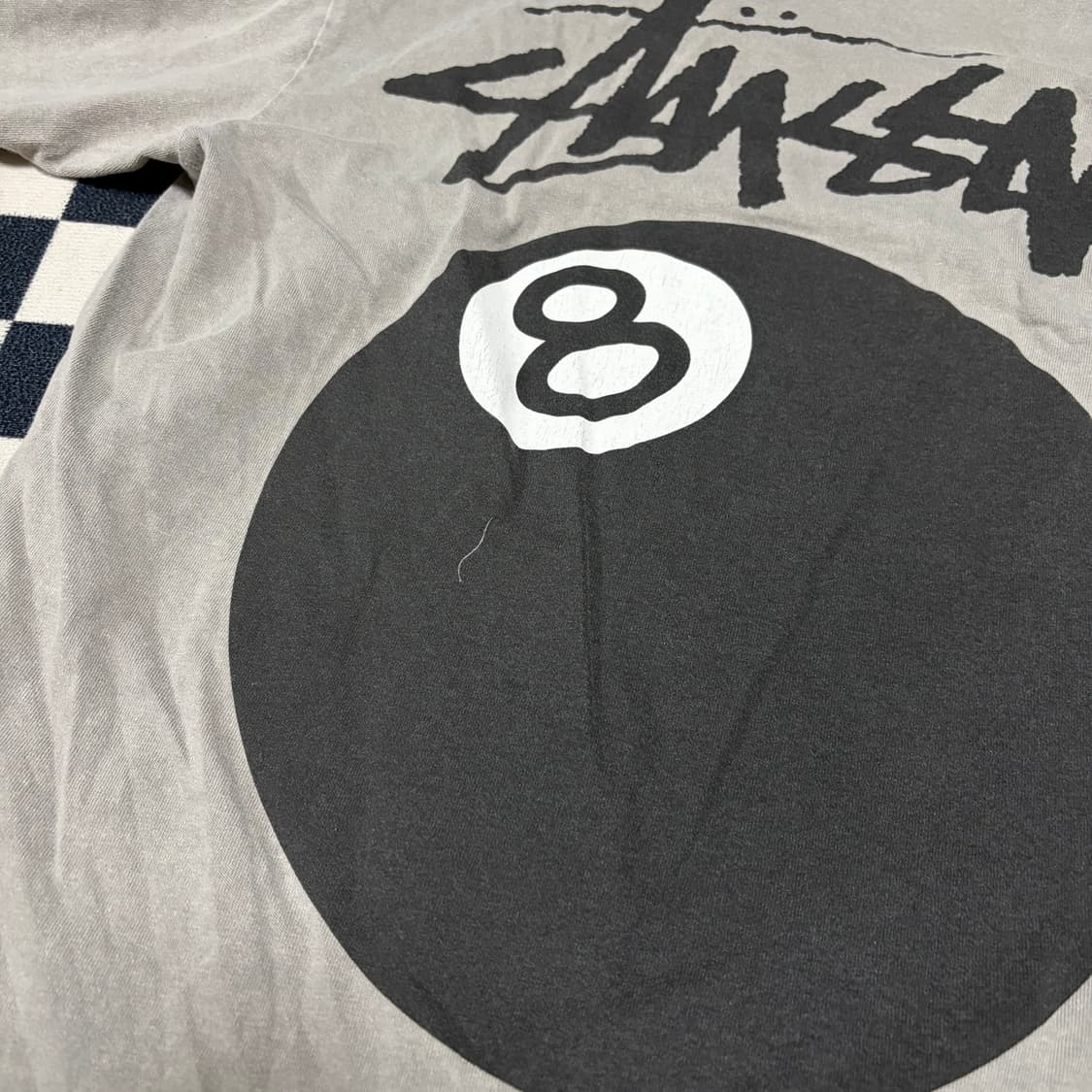스투시 8볼 에잇볼 반팔 티셔츠 그레이 s 상품이미지6