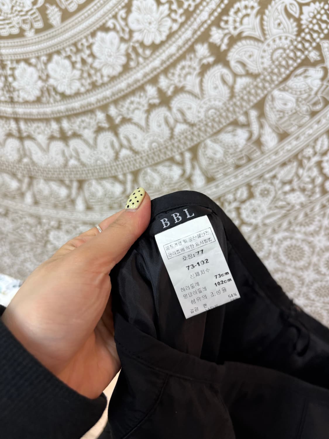 빈티지 여성 블랙 레이스 스커트  상품이미지5