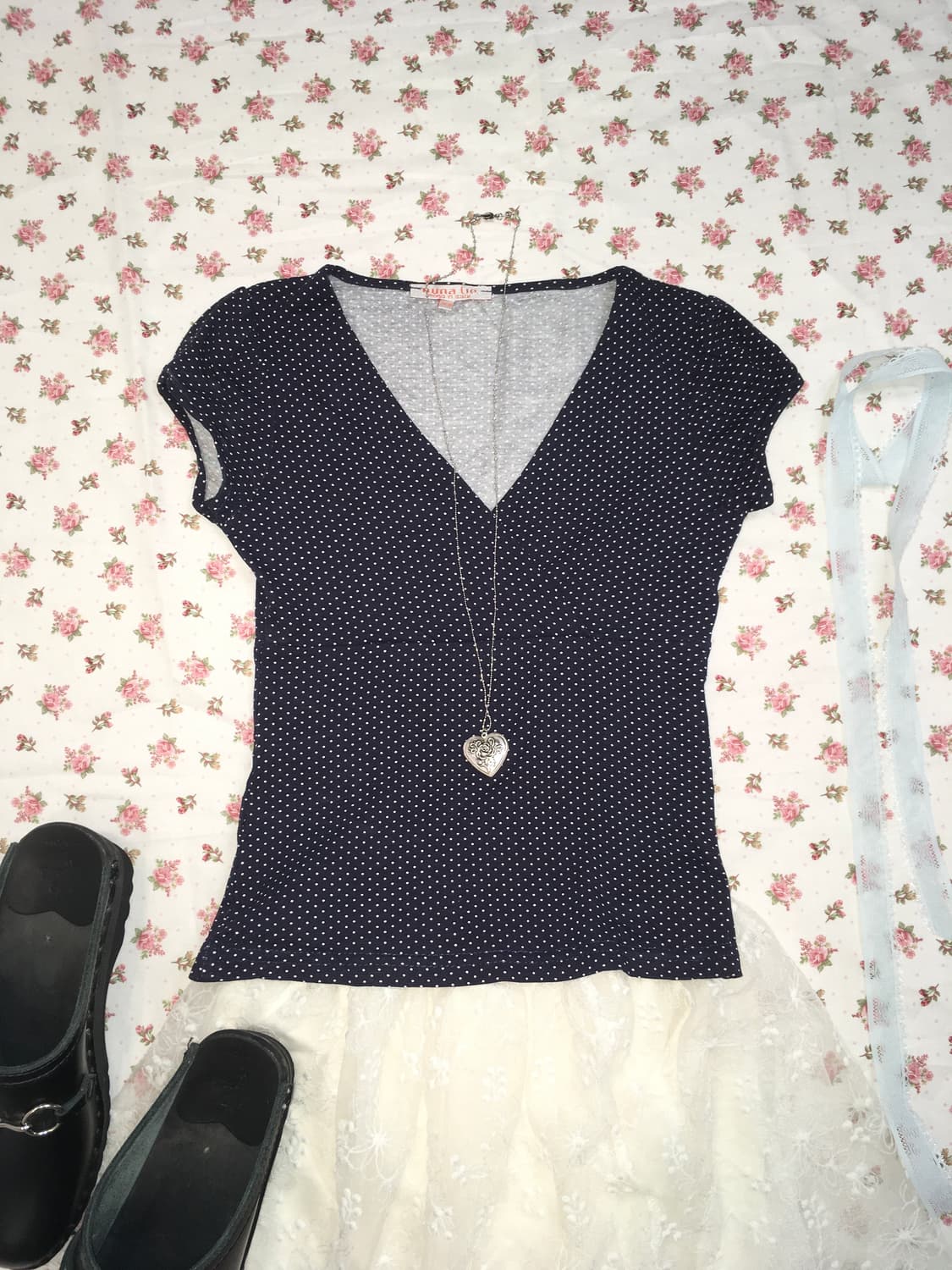 made in Italy antique dot blouse 상품이미지4
