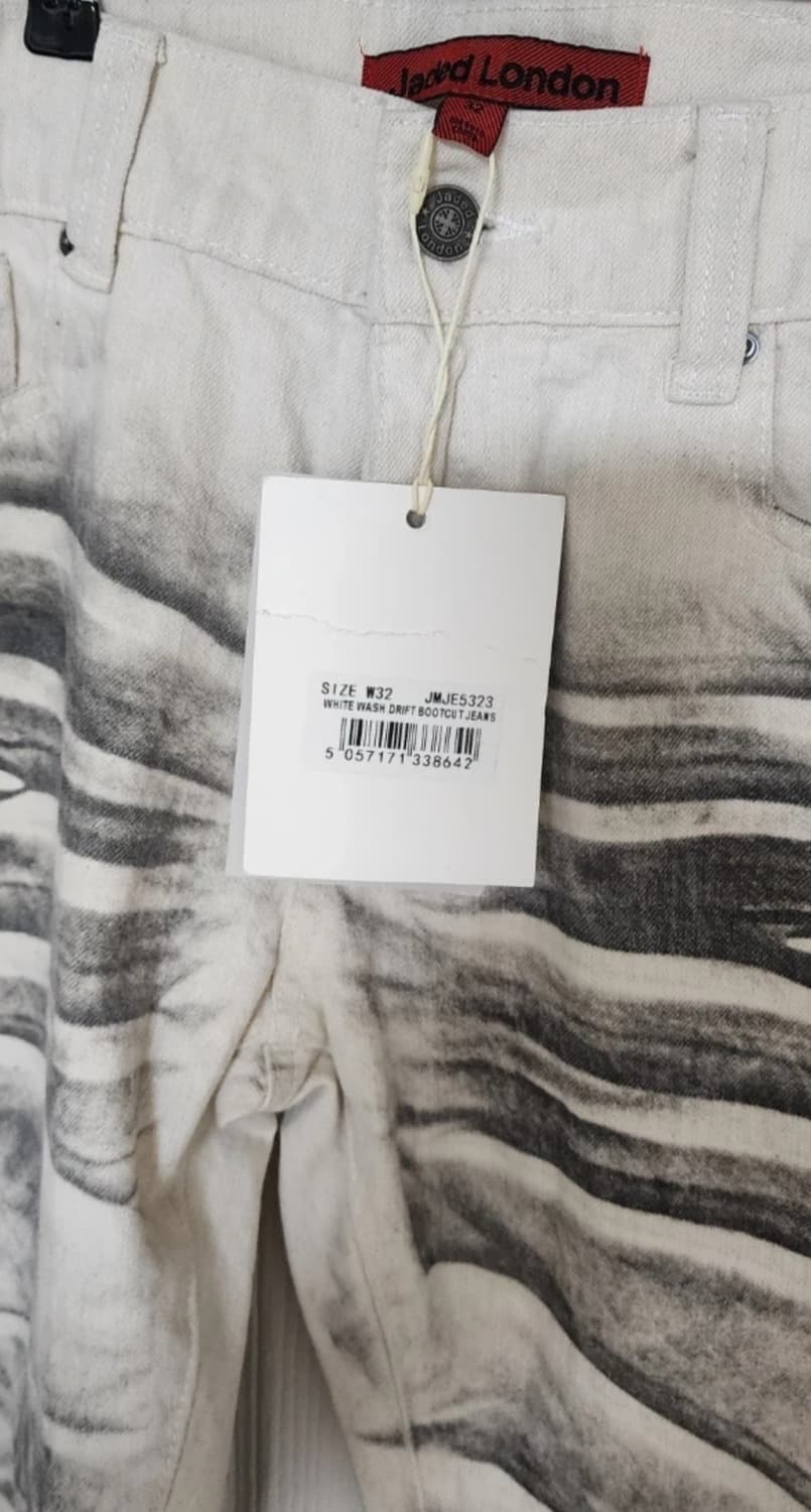 제이디드 런던 아틱 드리프트 오일 워싱 플레어 화이트 데님 진 코팅 상품이미지3