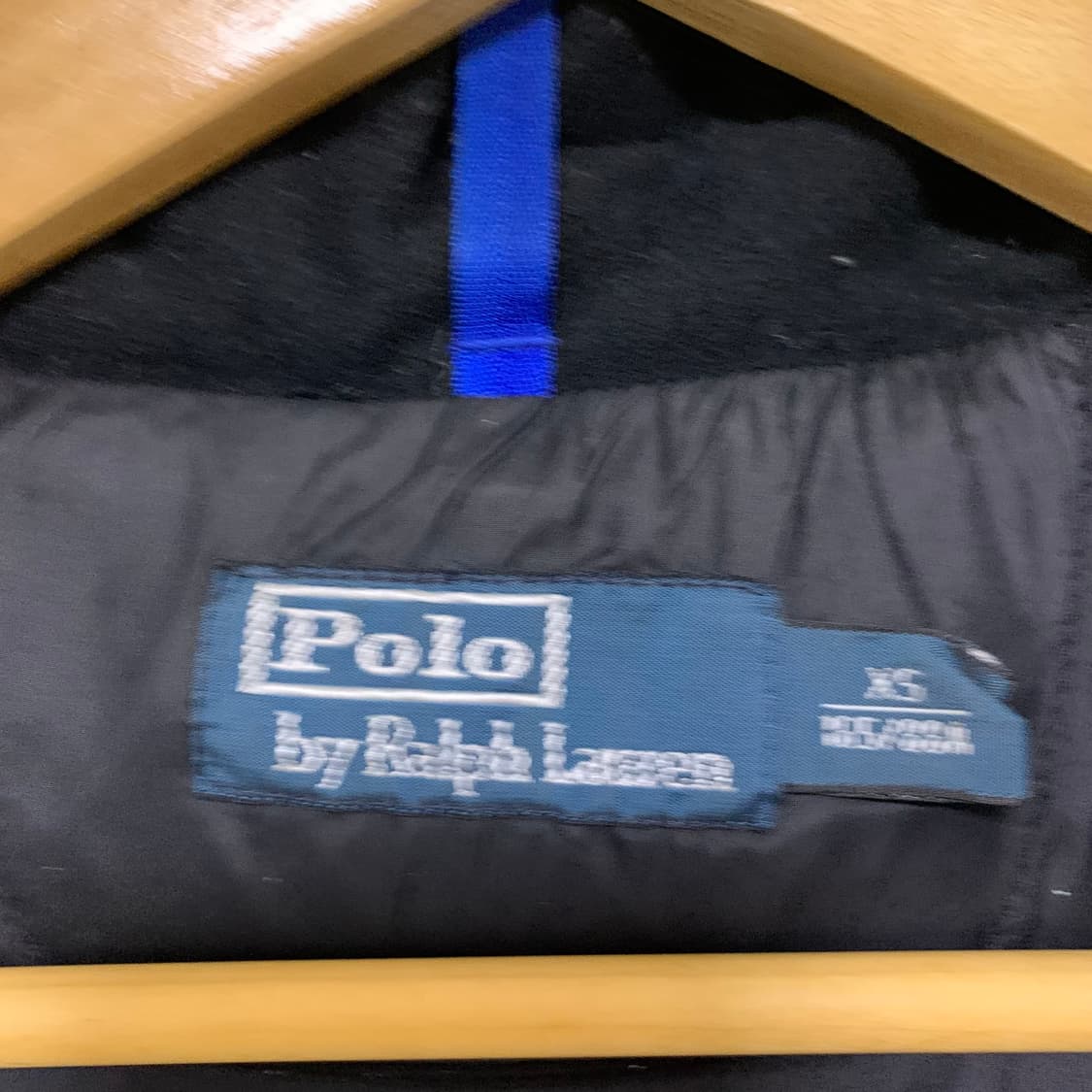 폴로 랄프로렌 빅로고 빈티지 블루 숏패딩 점퍼 XS 상품이미지8