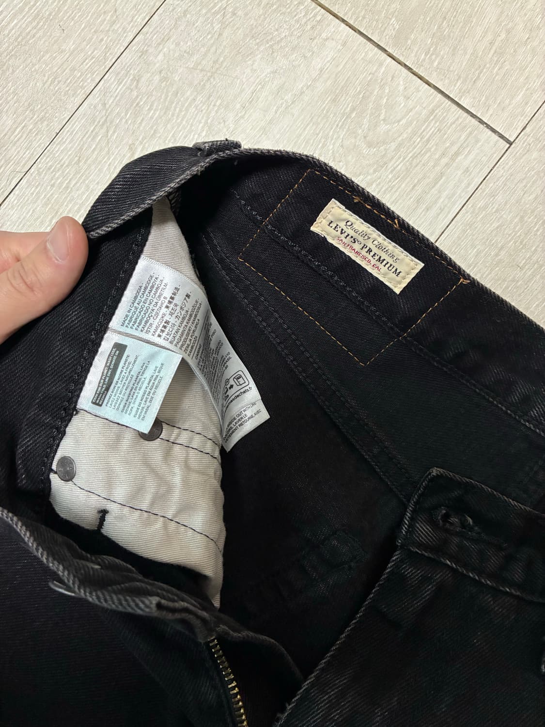 [30-32] 리바이스 568 프리미엄 (블랙) 상품이미지4