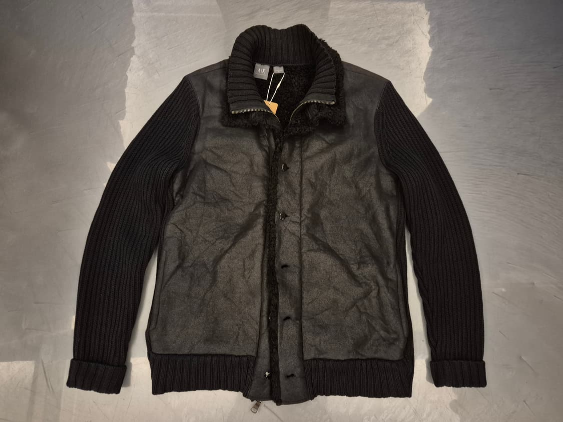 00s 알마니익스체인지 쉐르파 니트 짚업 상품이미지1