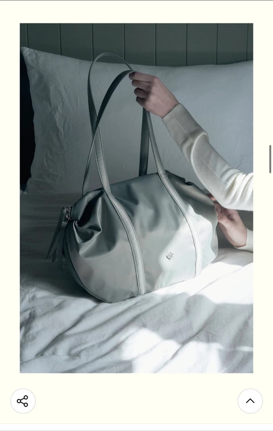 히어리 더플백 실버 새상품 (98000원) 상품이미지2