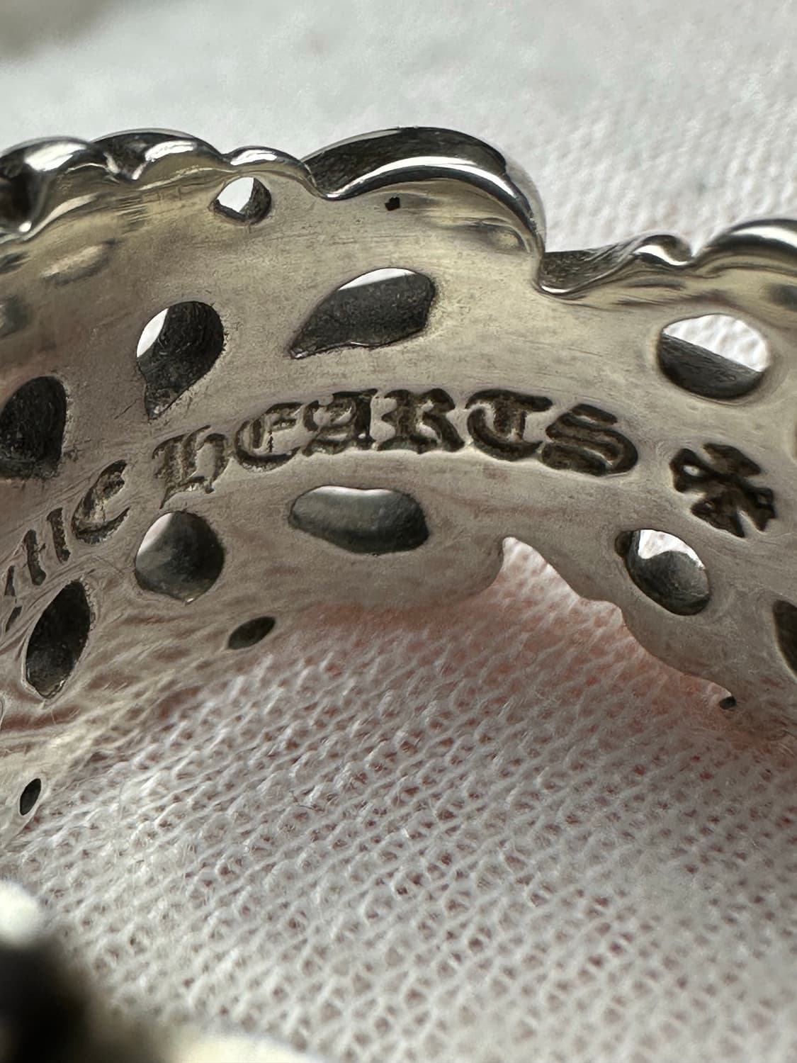 [US 6.5] 정품 크롬하츠 더블플로랄링 상품이미지9