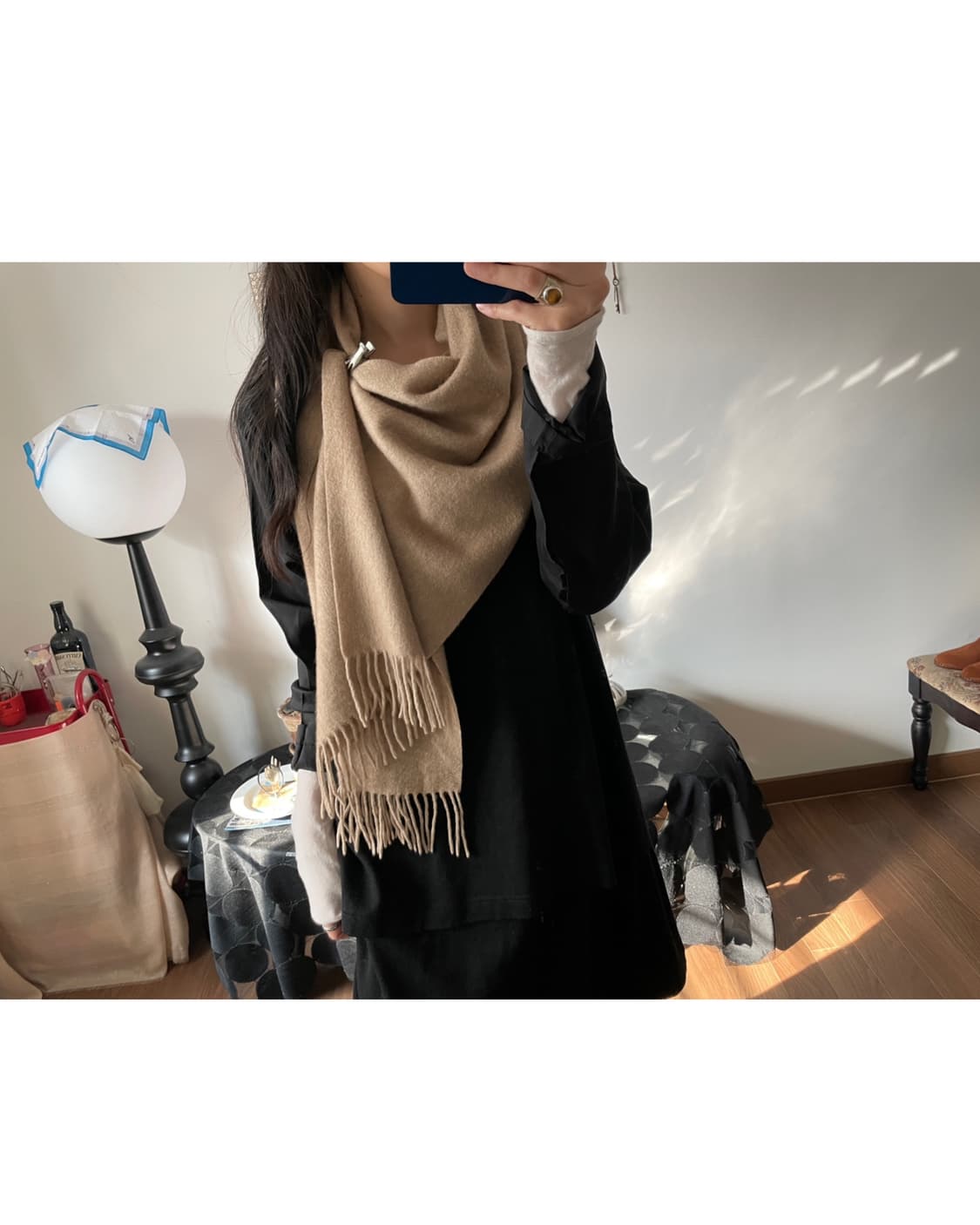 soft fringe muffler 상품이미지3