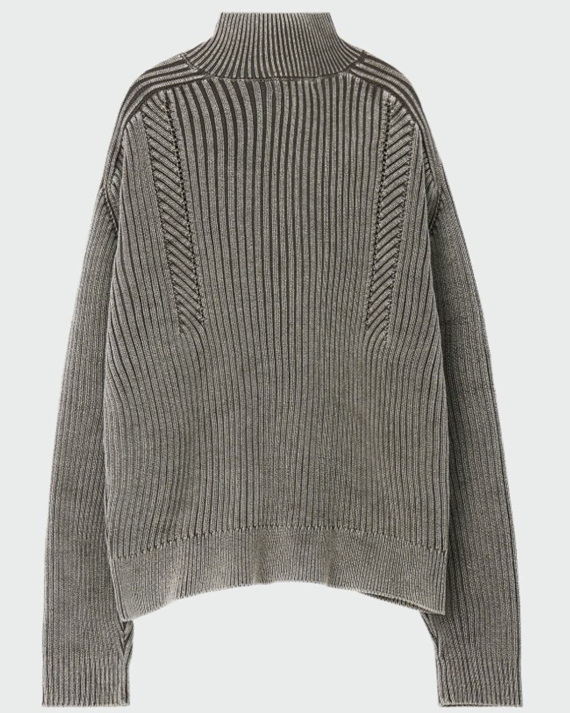 [새 상품/택o] 엘무드 - 피스 다이드 니트 집업 베이지 (46) 상품이미지2