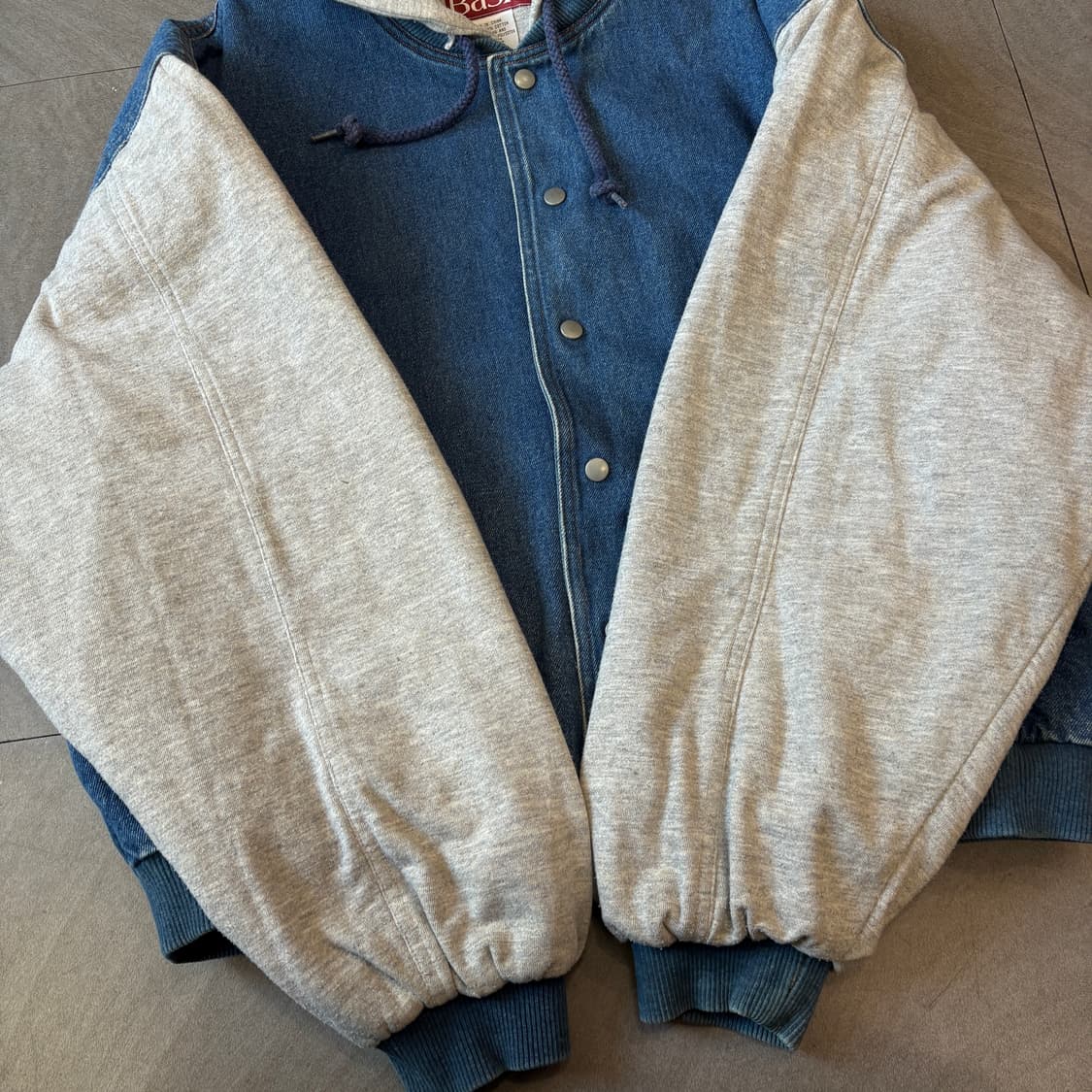 빈티지 데님 베이스볼 자켓 상품이미지7
