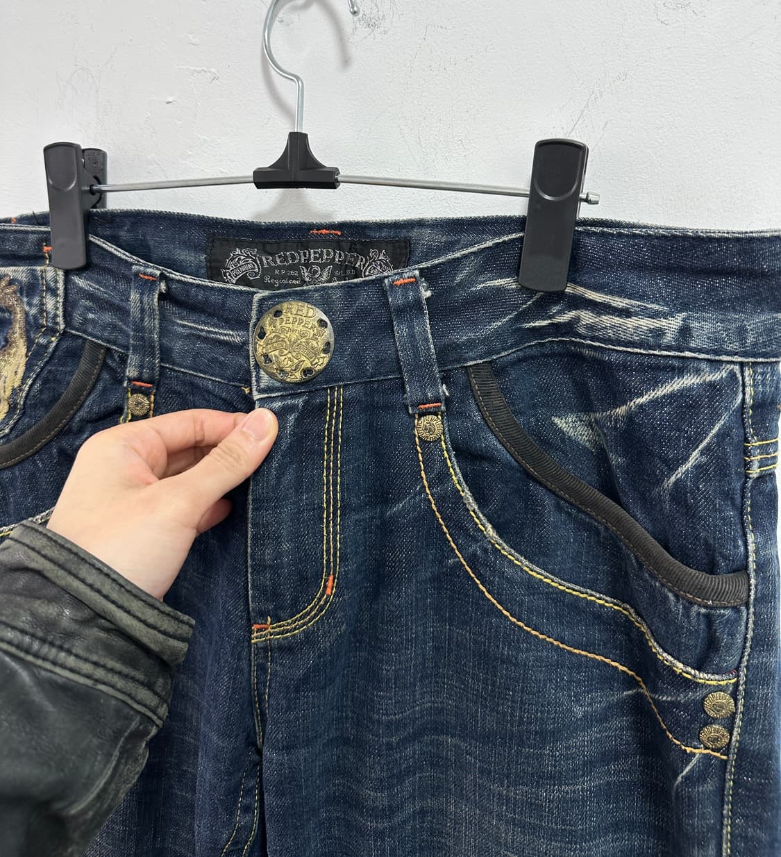 RED PEPPER embroidered patch denim jeans 상품이미지7