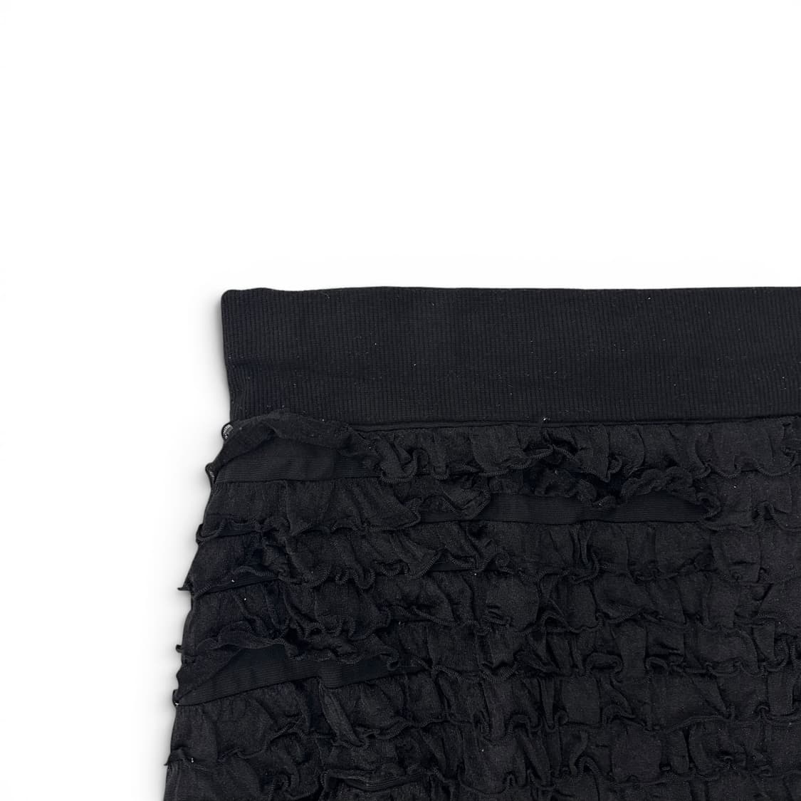 Black Frill Layering Mini Skirt 상품이미지3