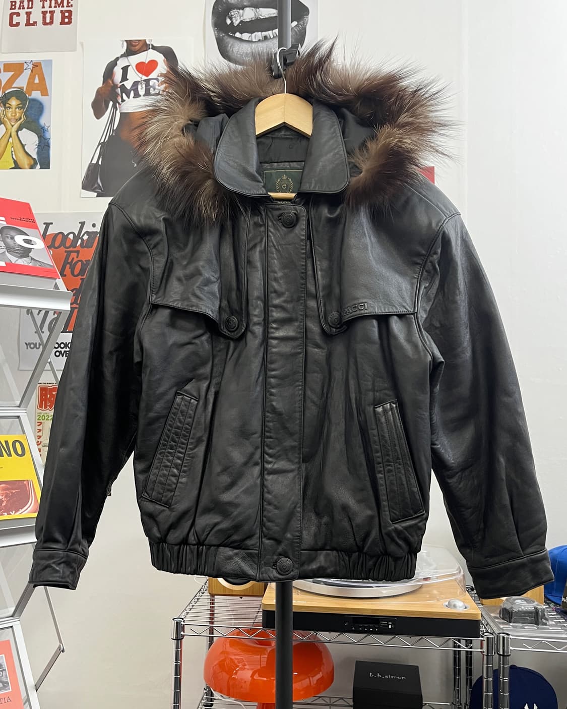 올드 빈티지 퍼 트리밍 리얼 레더 자켓 상품이미지5