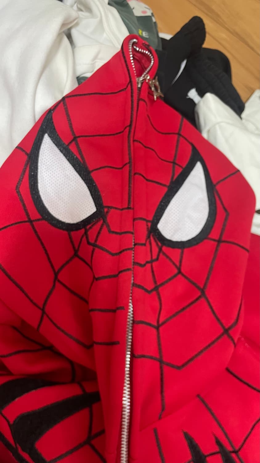 스파이더맨 후드집업 빨강 상품이미지1