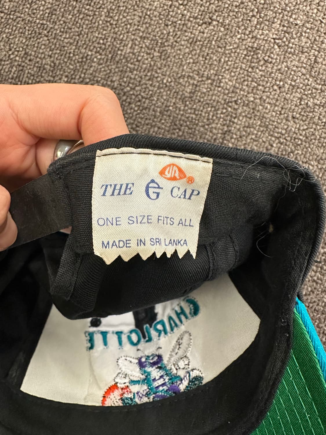 샬럿 호네츠 빈티지 자수 볼캡 상품이미지6