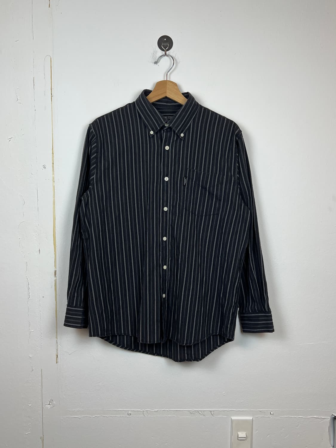 T166 미치코 런던 스트라이프 셔츠 L 상품이미지1