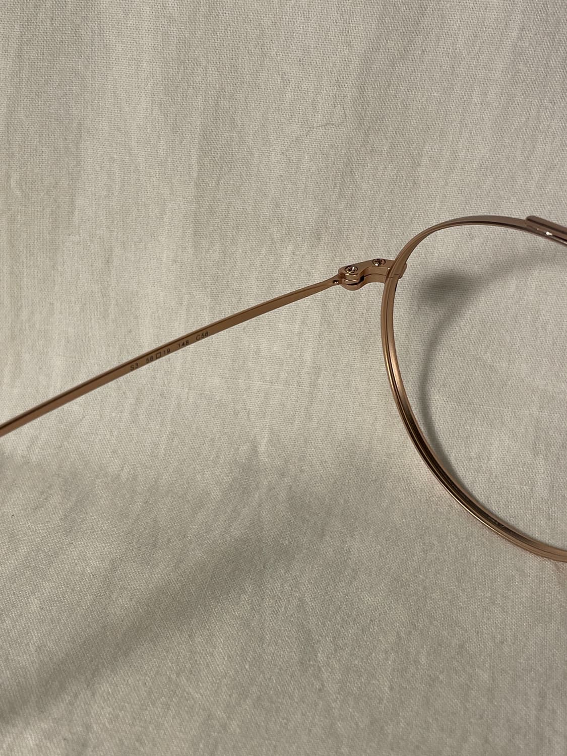 ILUVU eyewear 투브릿지 골드 네이비 빈티지안경 상품이미지6