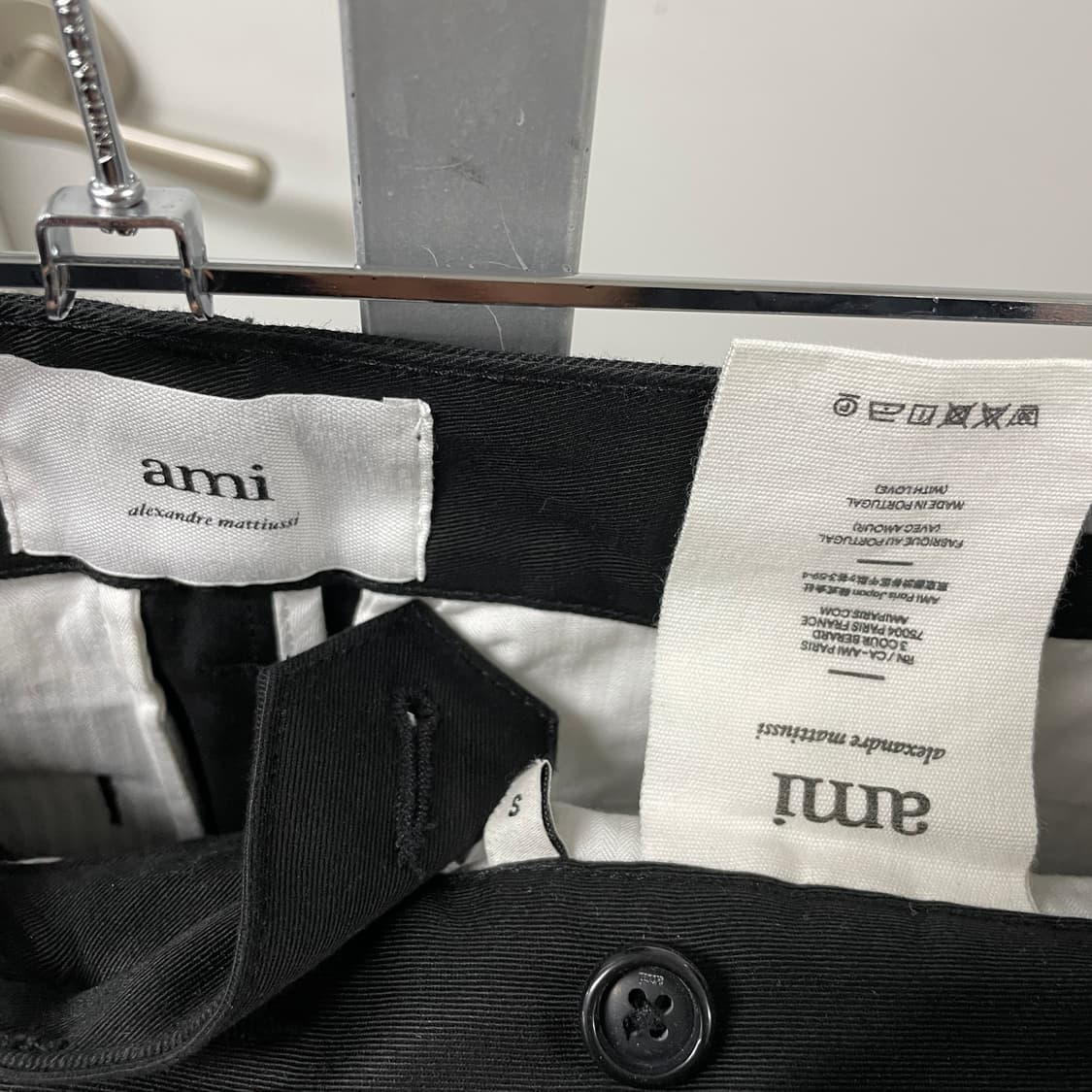 AMI 아미 블랙 팬츠 S 상품이미지6