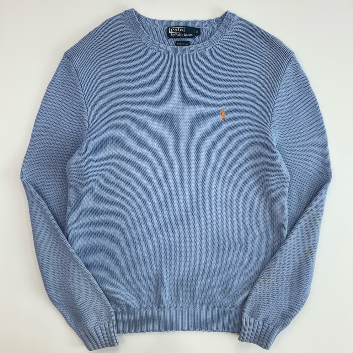 Polo  폴로 랄프로렌 자수 코튼 소라 니트  상품이미지1