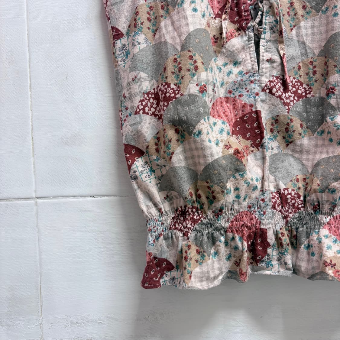 L.O.D style 패치워크 패턴 모리 페어리 슬리브리스 JPN 상품이미지3