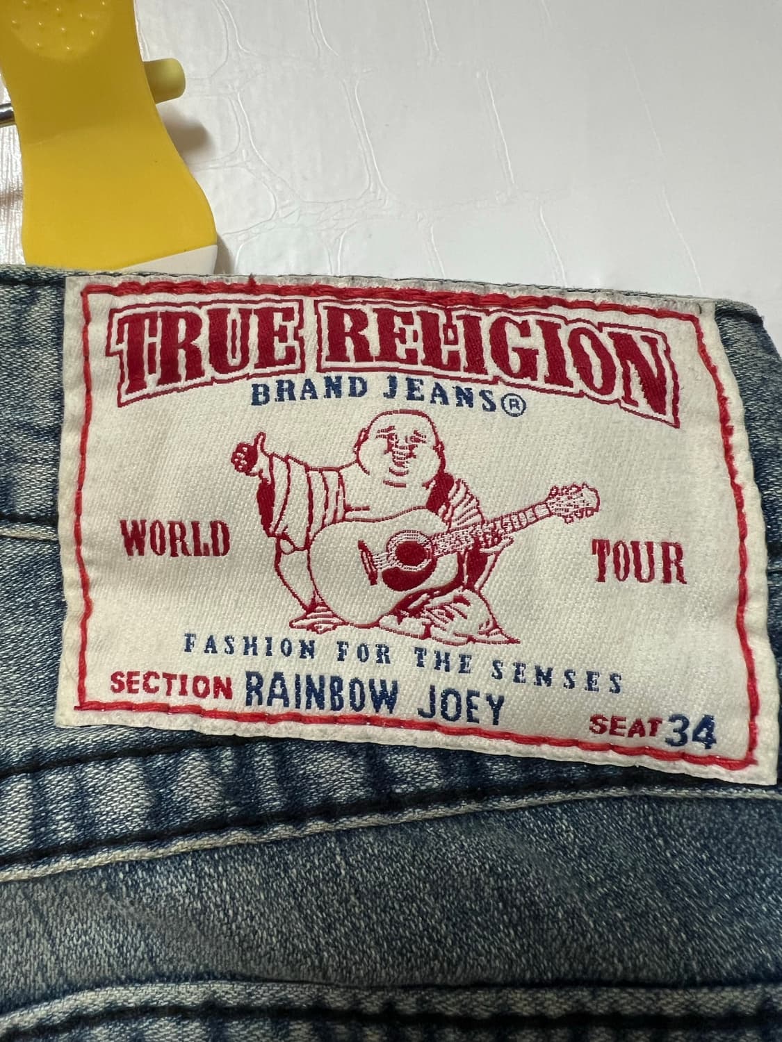 트루릴리젼 레인보우 조이 부츠컷 미디움 워시 중청 데님 28 트루릴리전 상품이미지3