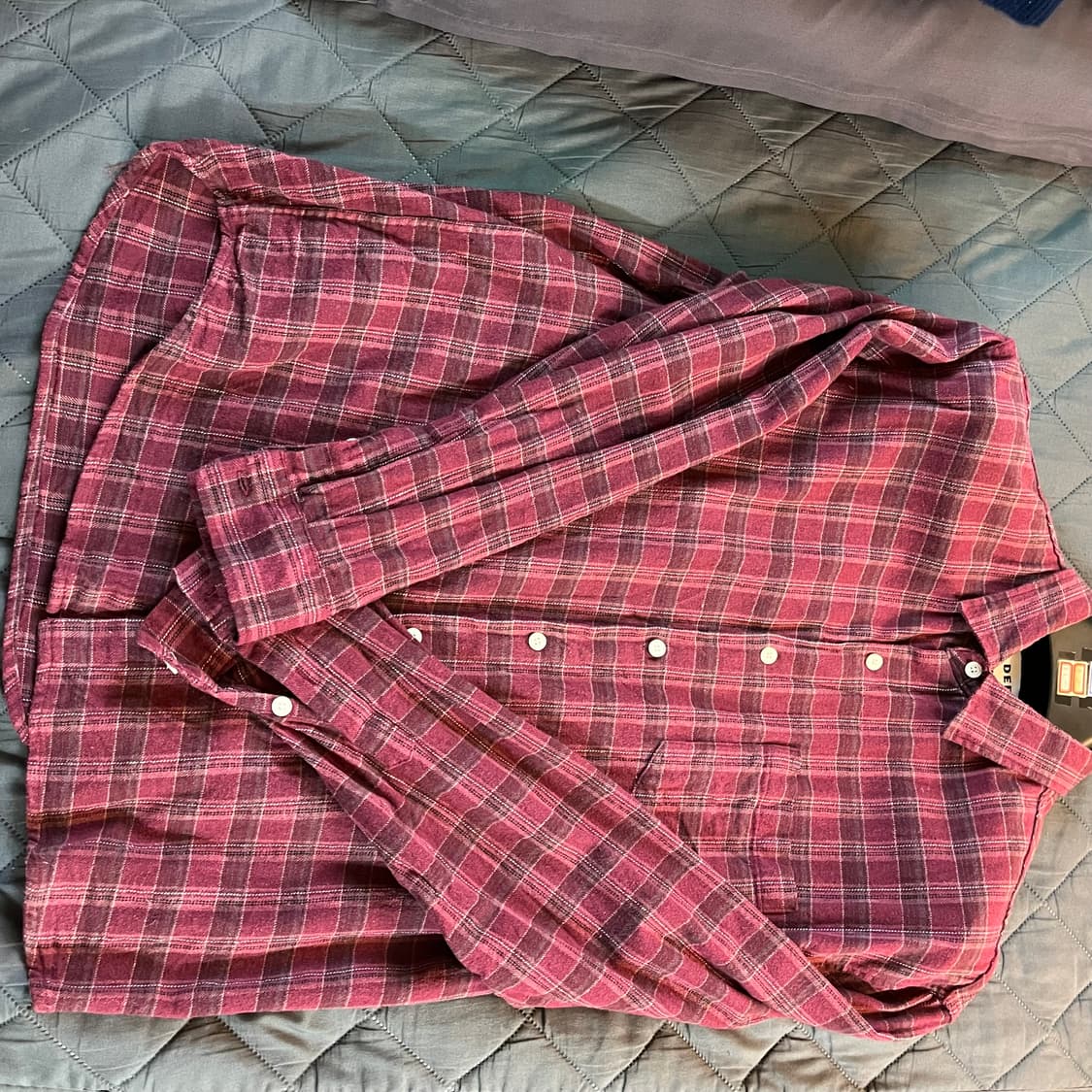 빈티지 체크 셔츠 상품이미지1