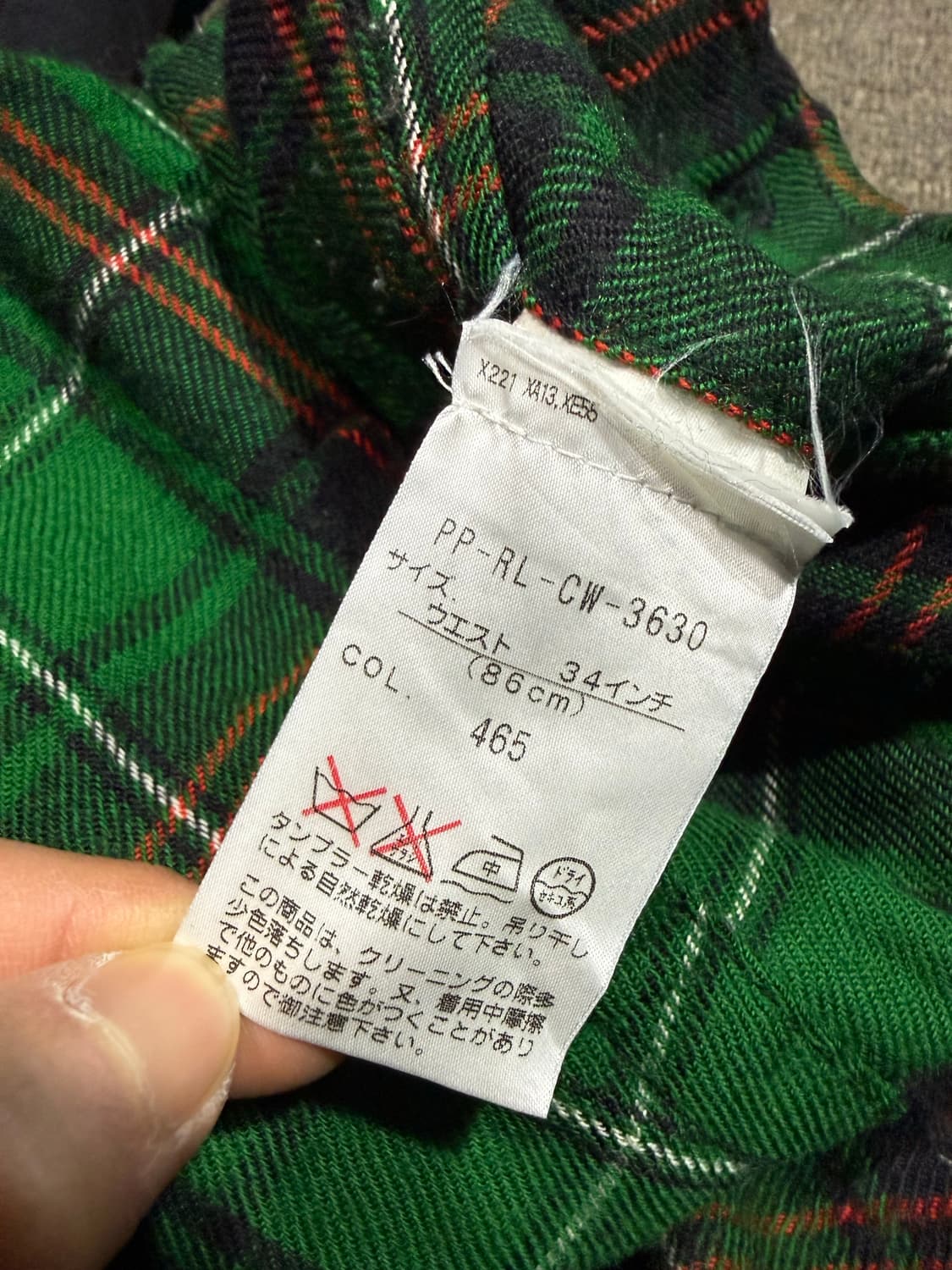 Polo Ralph Lauren 폴로 랄프로렌 타탄체크 울 카고팬츠 상품이미지5