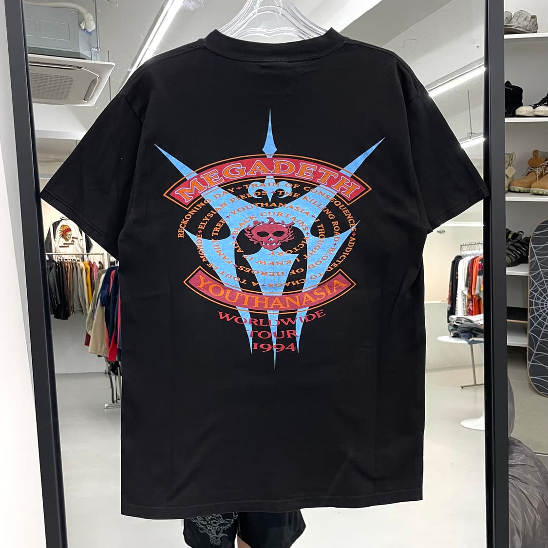 메가데스 90s 1994년도 자이언트 바디 빈티지 밴드티 반팔 티셔츠 상품이미지5