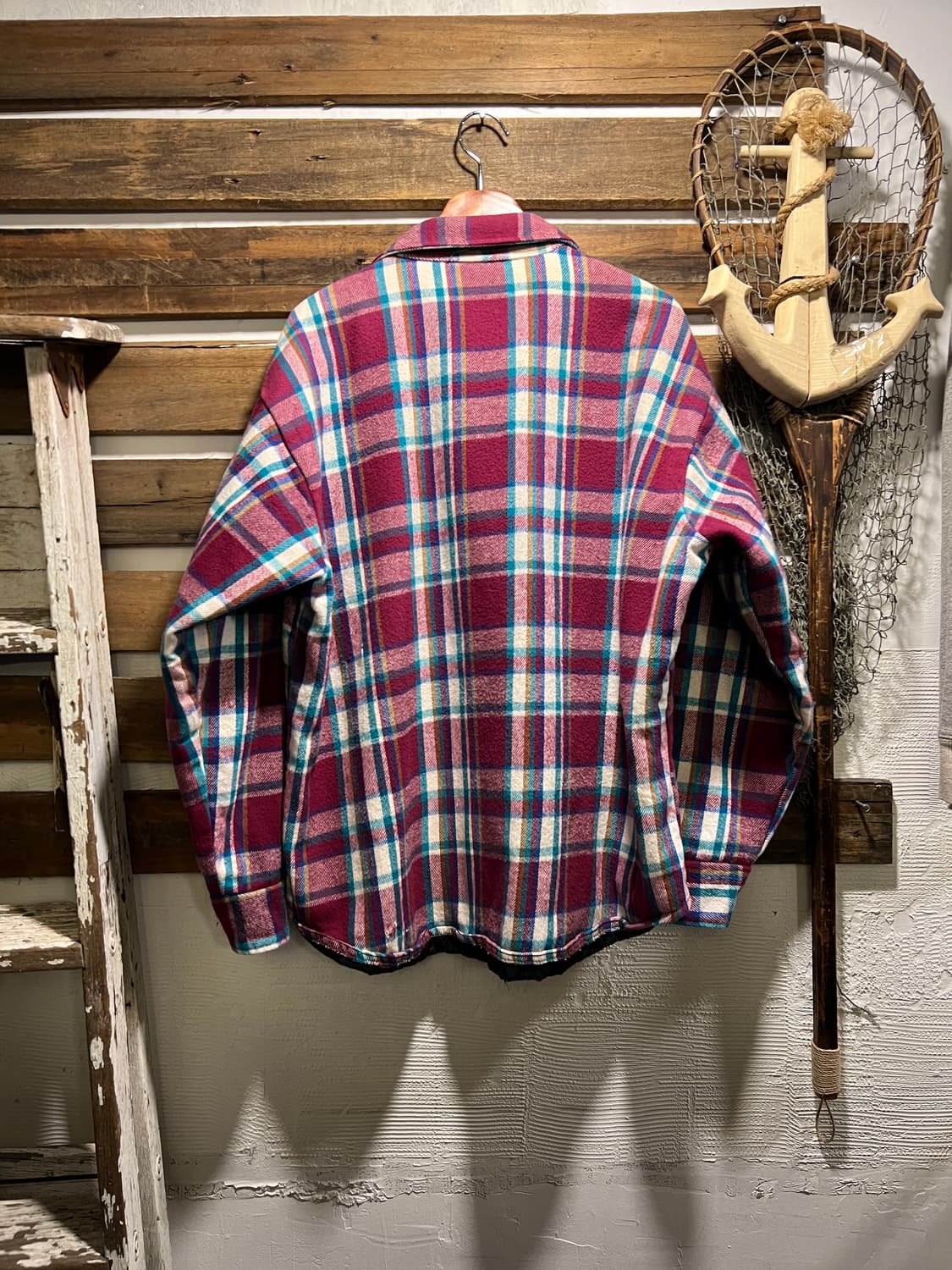 [2XL]FIVE BROTHERS USA Made 퀼팅 체크 플란넬 셔츠 상품이미지6