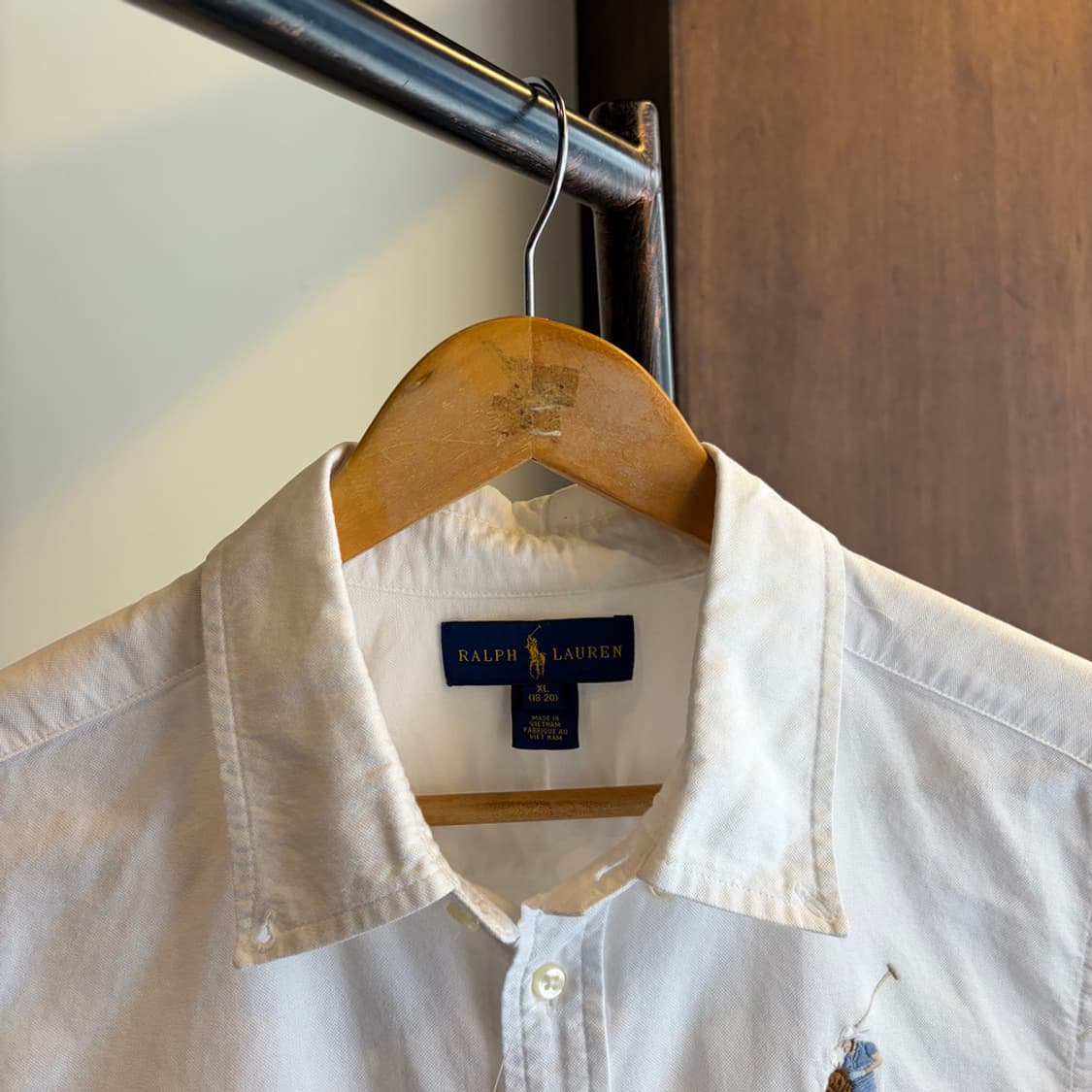 16341 - 폴로 랄프로렌 화이트 빅로고 셔츠 상품이미지5