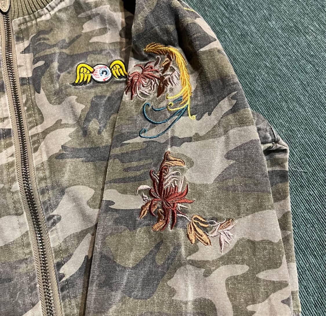 본더치 카모 집업 자켓 자수 포인트 상품이미지6