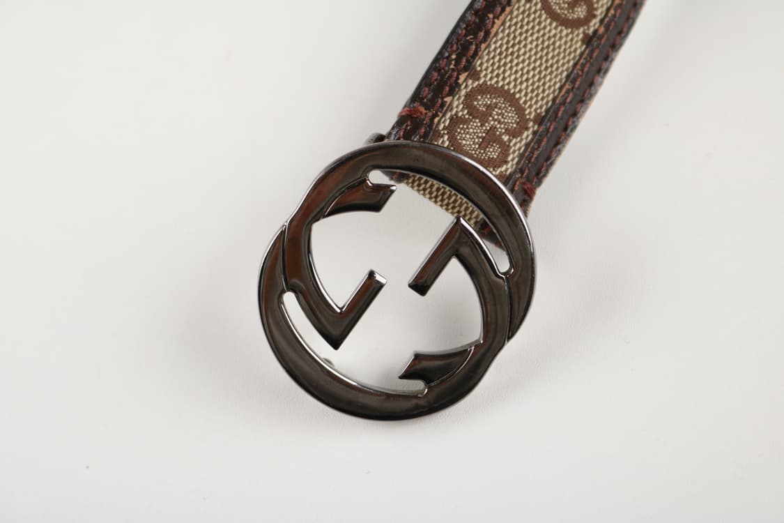 [여성 F] 구찌 GG 모노그램 캔버스 레더 벨트 (정품) 상품이미지2